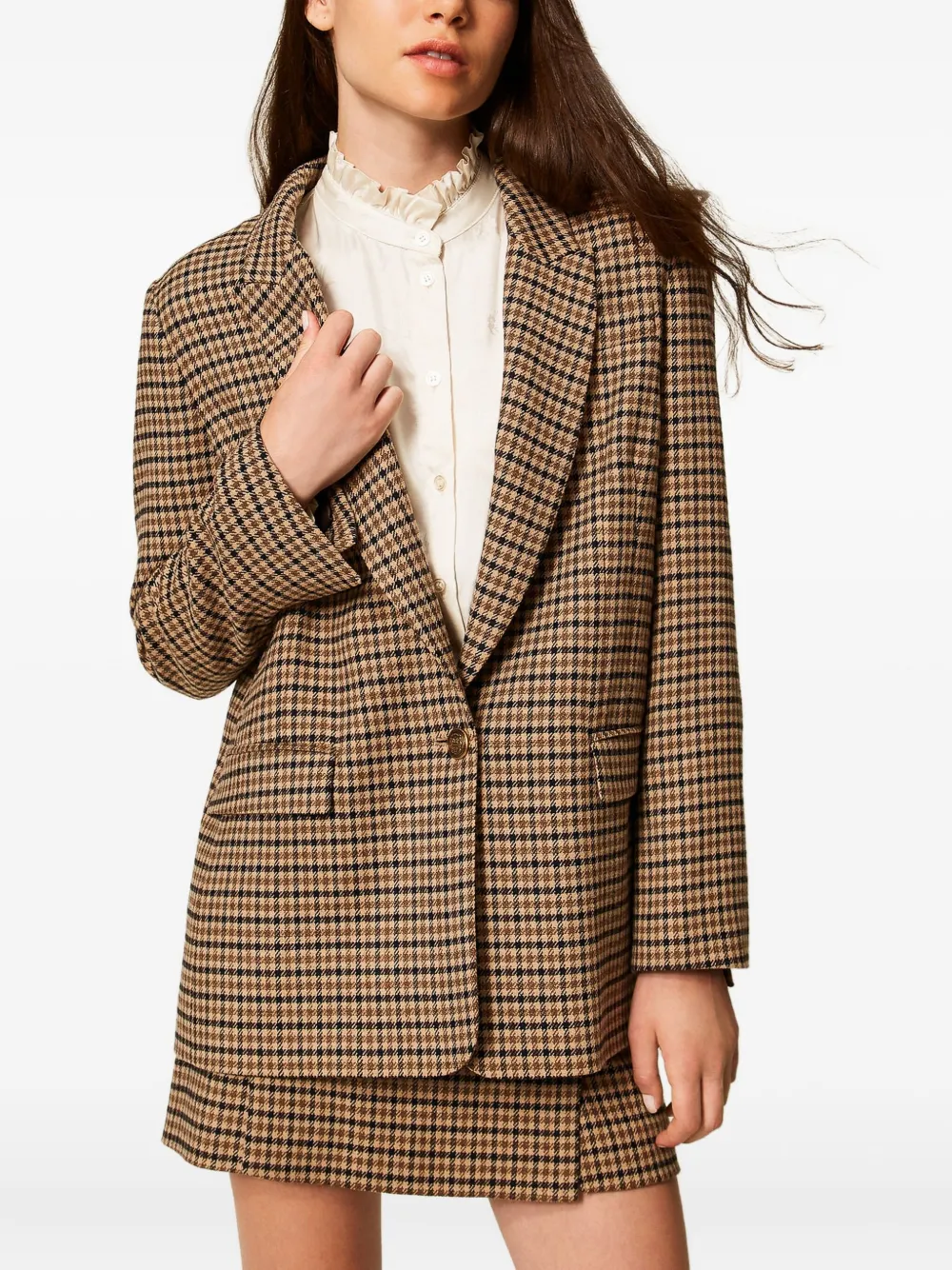 BLAZER TWINSET CUADROS