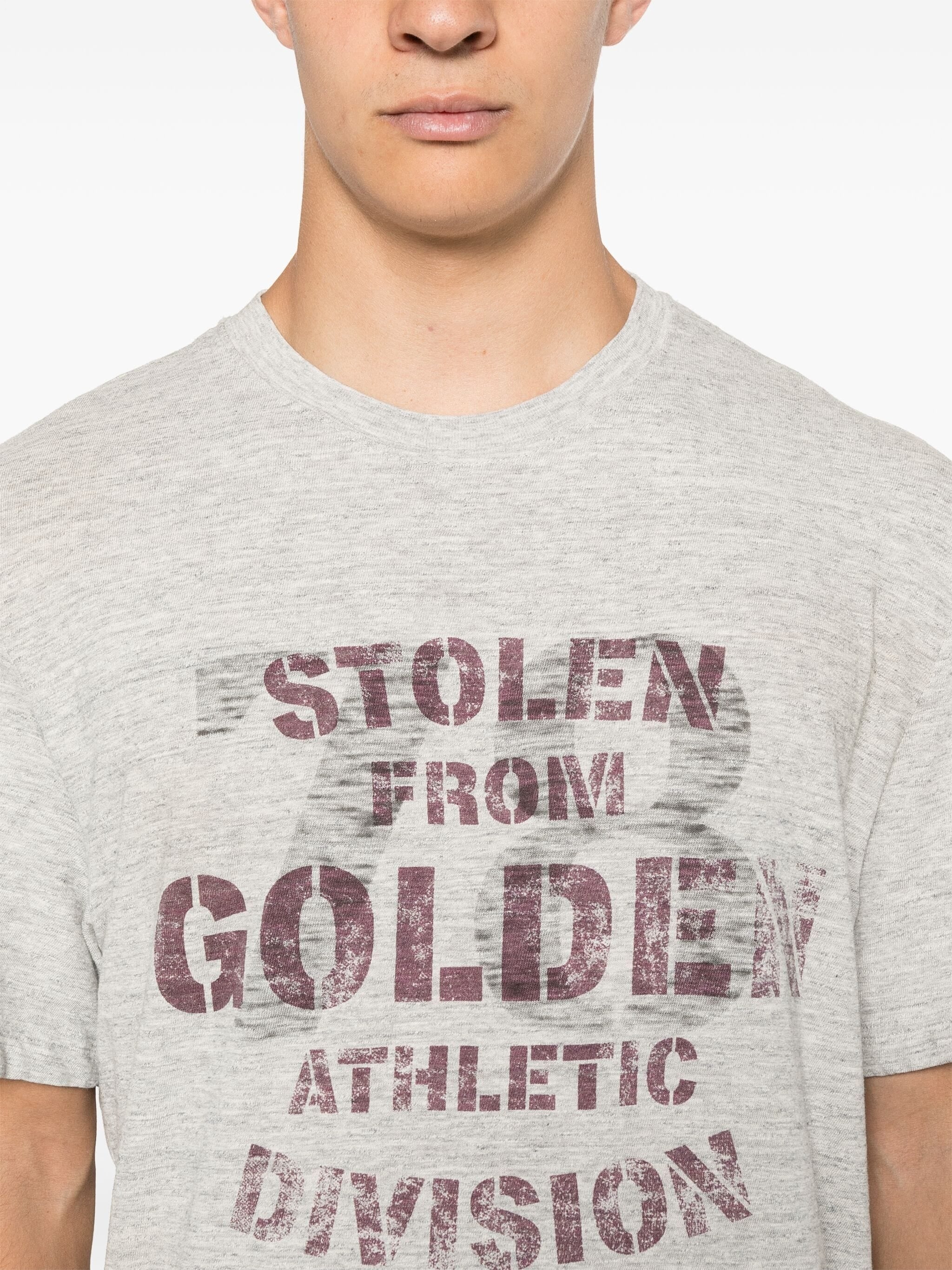 GOLDEN GOOSE LOGO-PRINT COTTON T-SHIRT