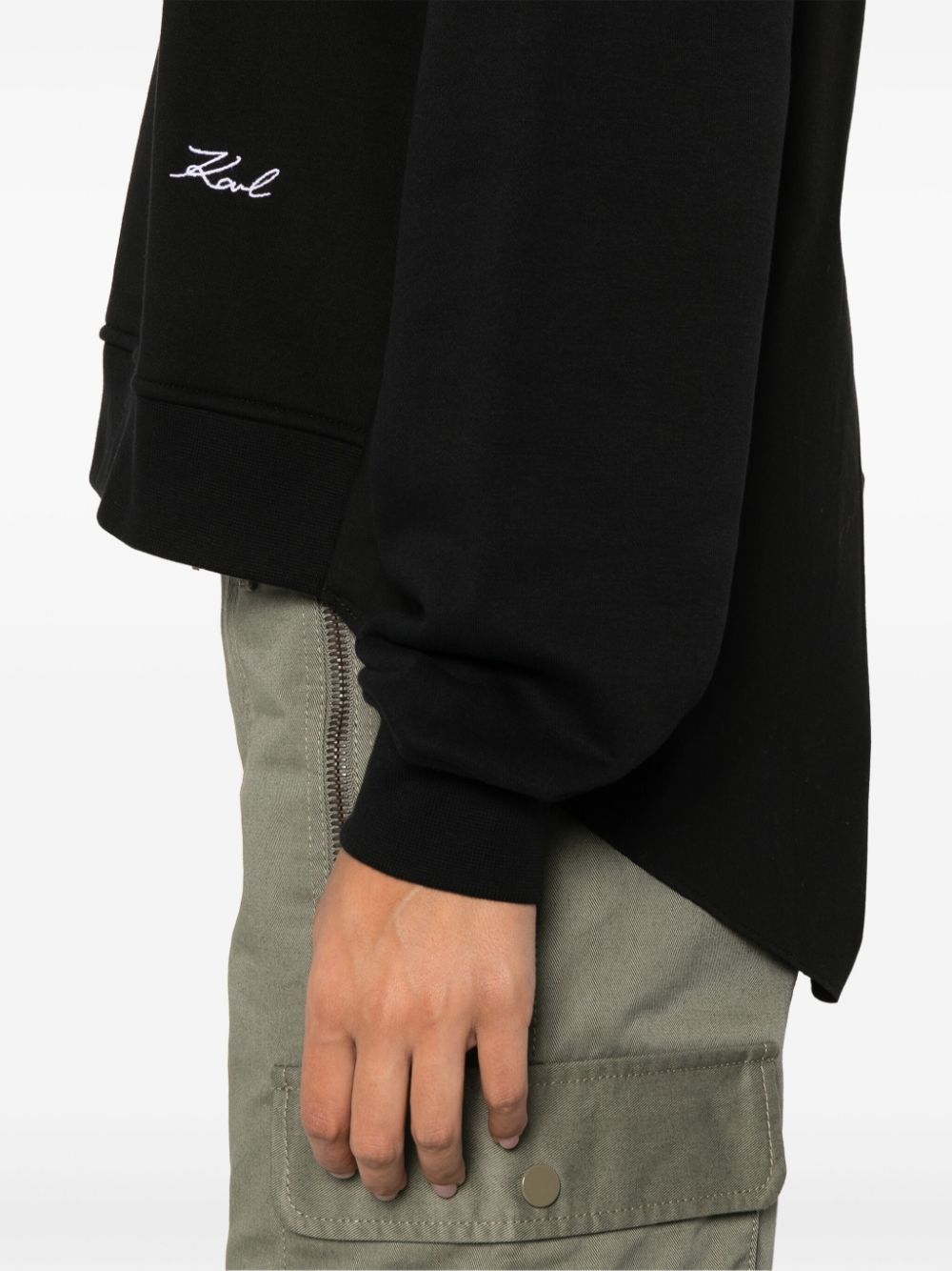 KARL LAGERFELD PANELLED SWEATSHIRT