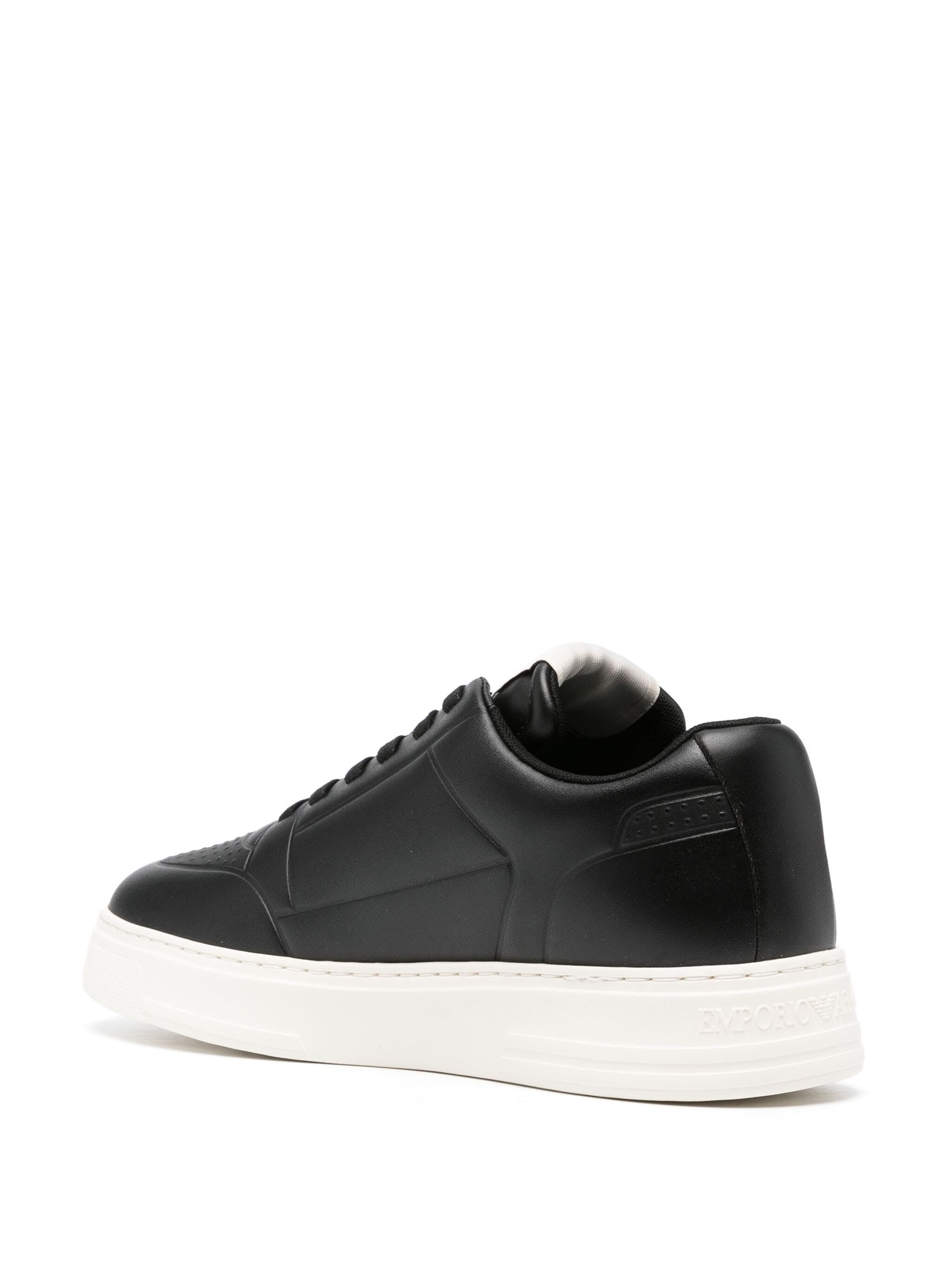 EMPORIO ARMANI EMBOSSED-LOGO SNEAKERS