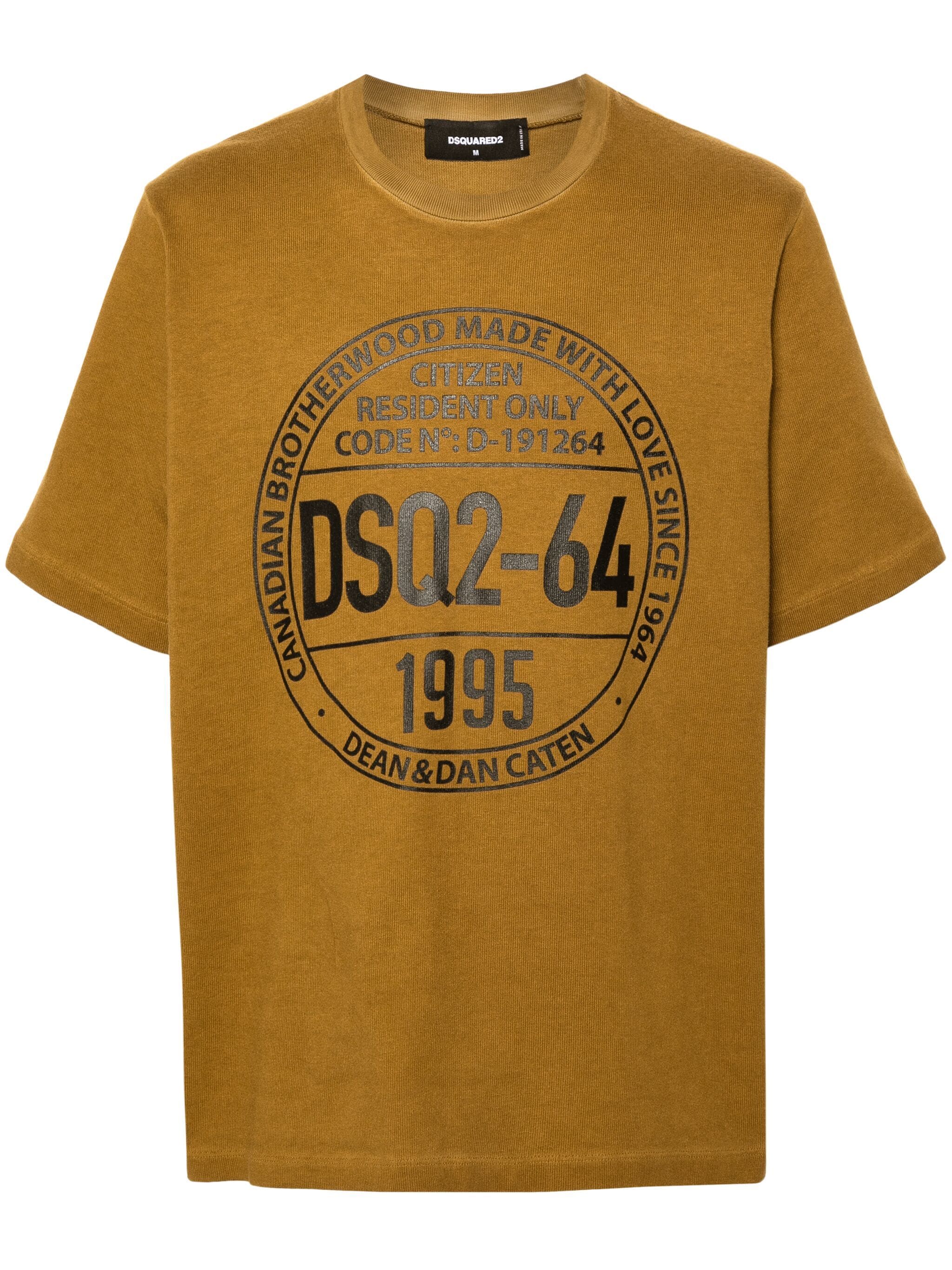 DSQUARED2 LOGO-PRINT COTTON T-SHIRT