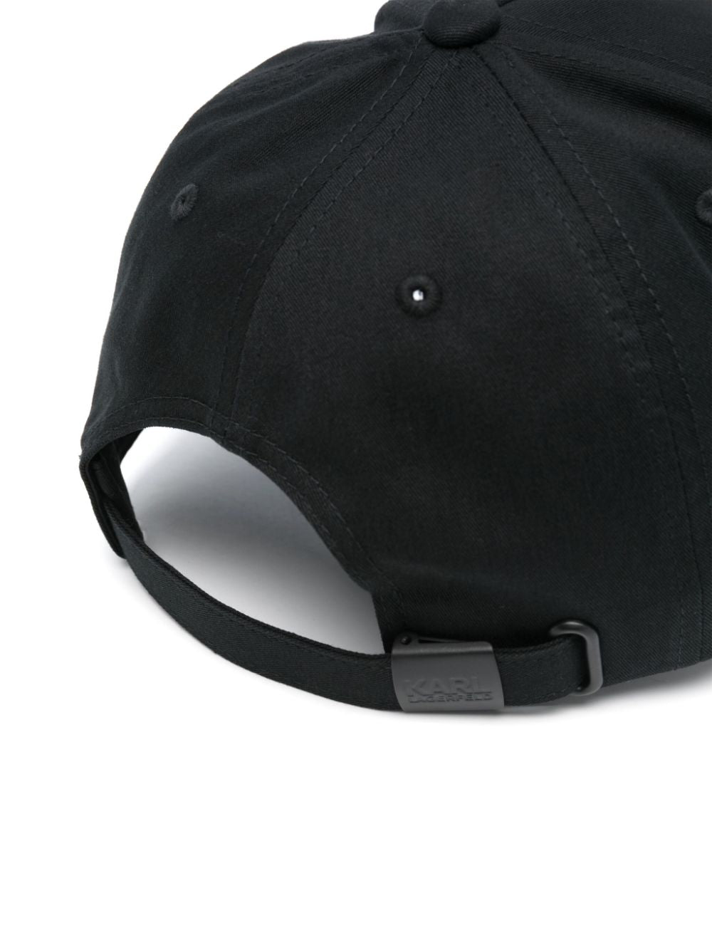 KARL LAGERFELD LOGO-PRINT BASEBALL CAP