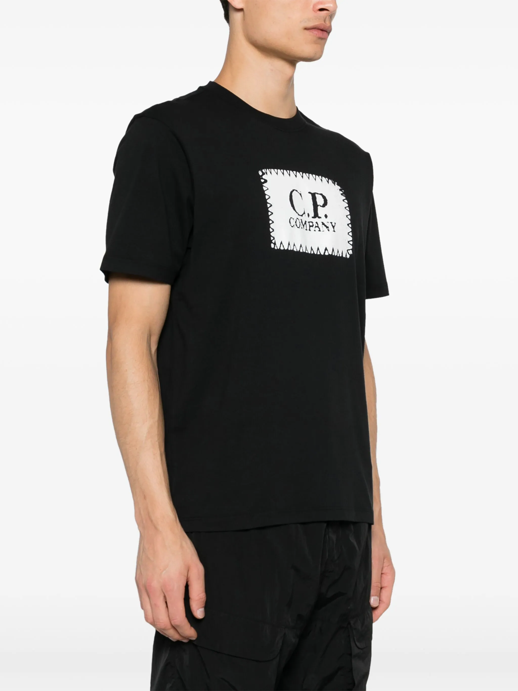 C.P. COMPANY LOGO-PRINT T-SHIRT