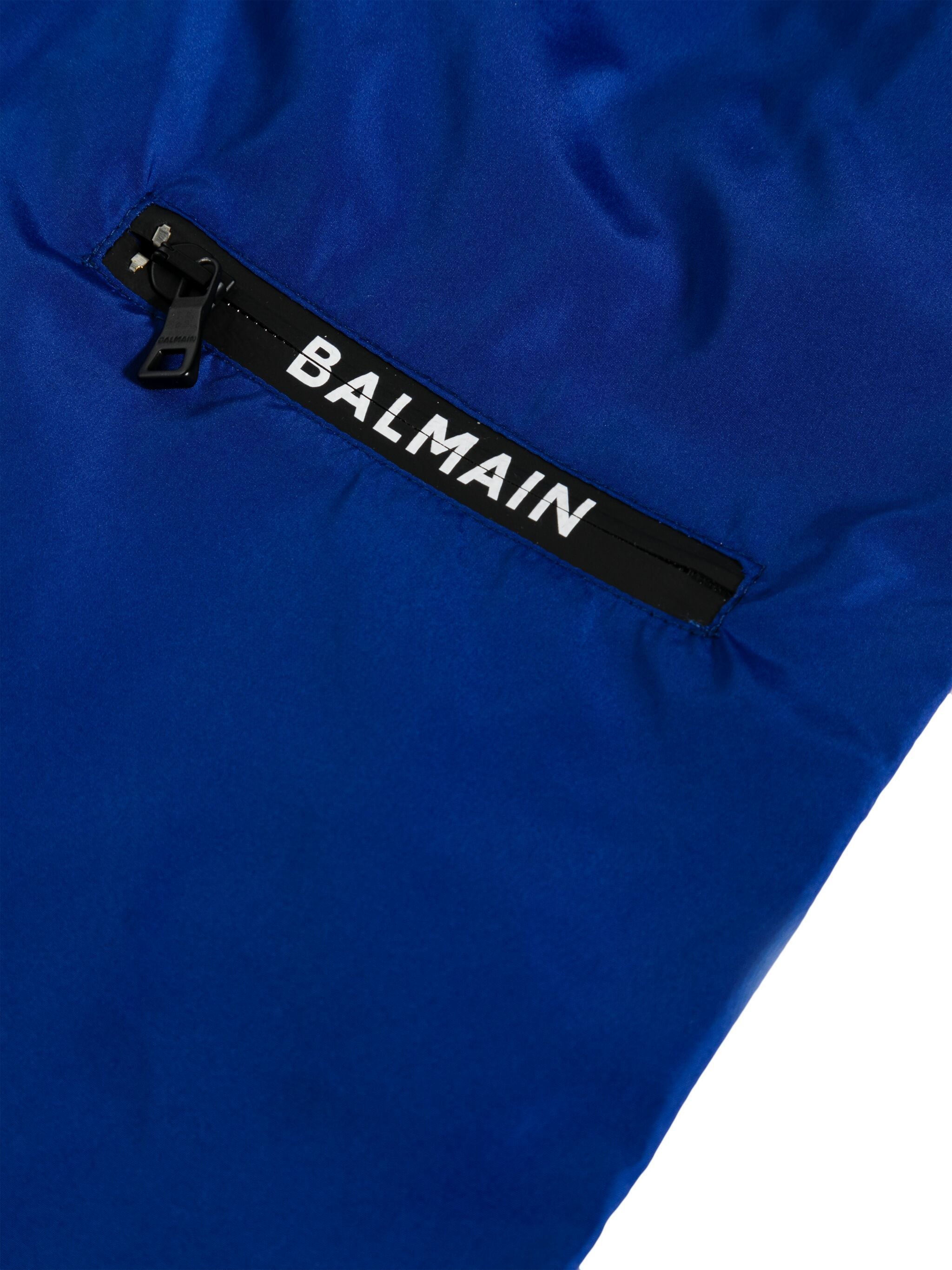 BALMAIN LOGO-PRINT SWIMMING SHORTS