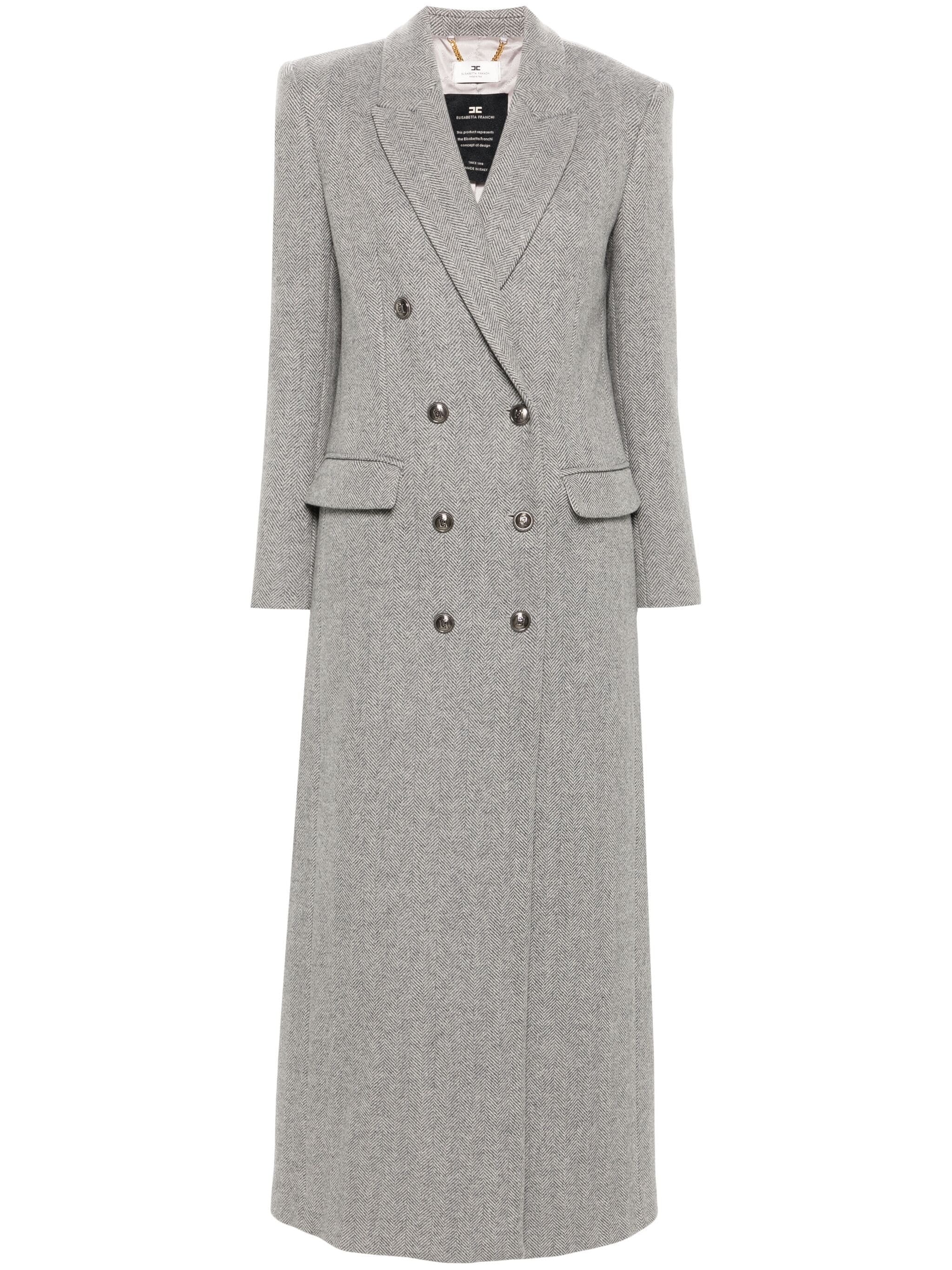 ELISABETTA FRANCHI DOUBLE-BREASTED COAT