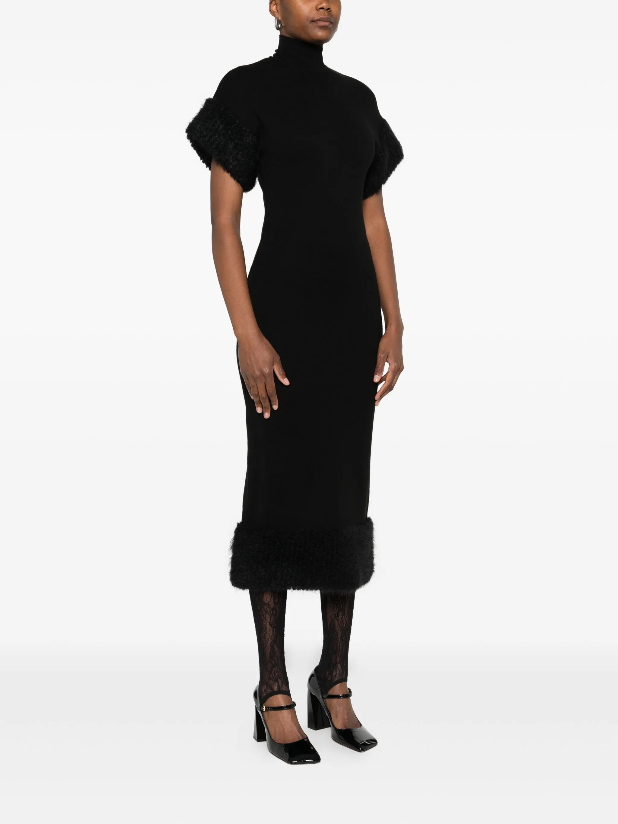 VESTIDO MOSCHINO CUELLO ALTO