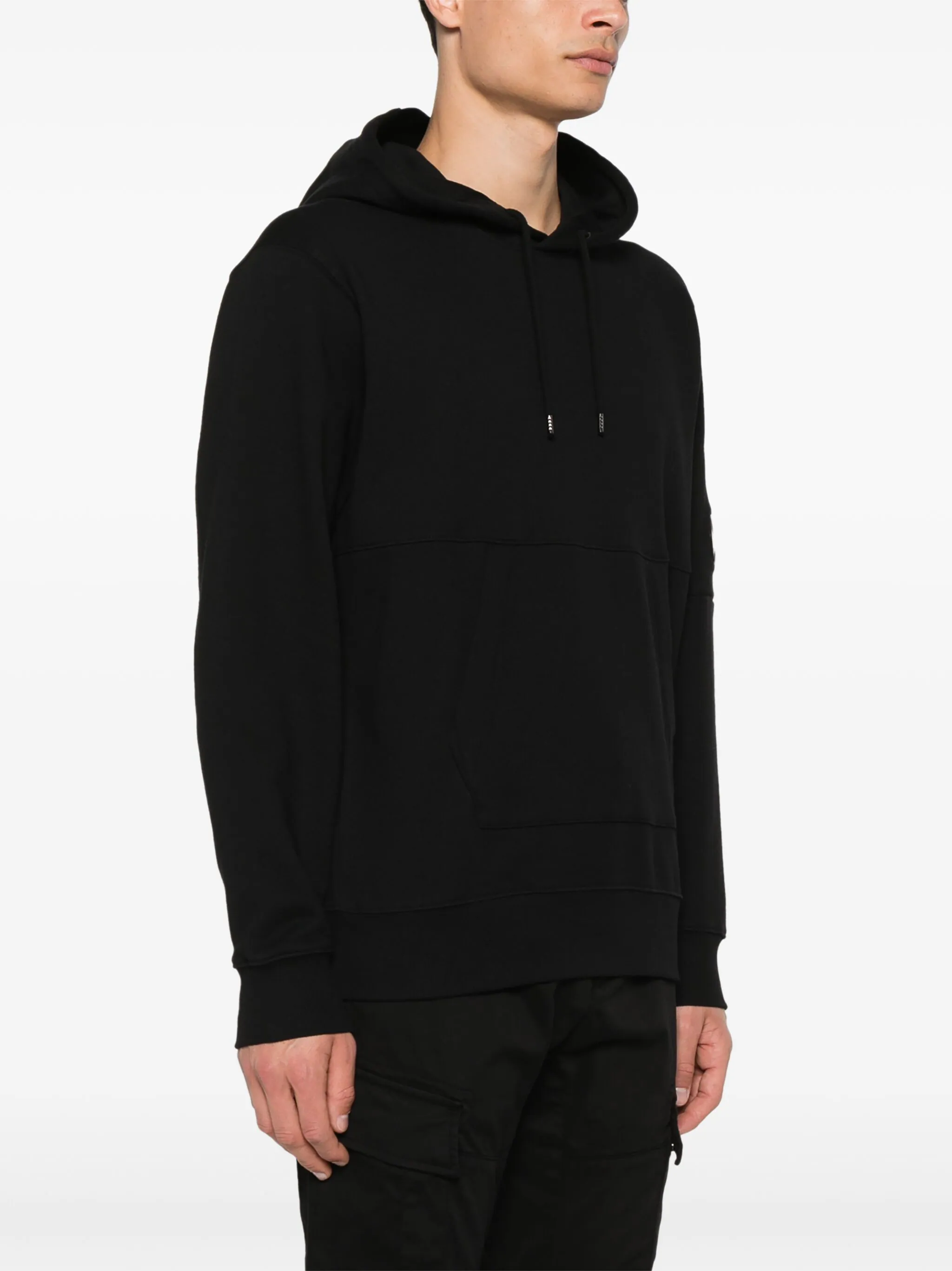 CP COMPANY LENS-DETAILED COTTON HOODIE