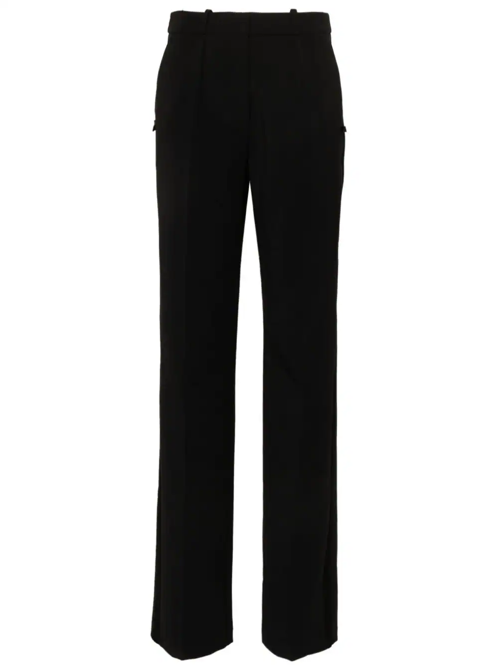 ELISABETTA FRANCHI CREPE STRAIGHT-LEG TROUSERS