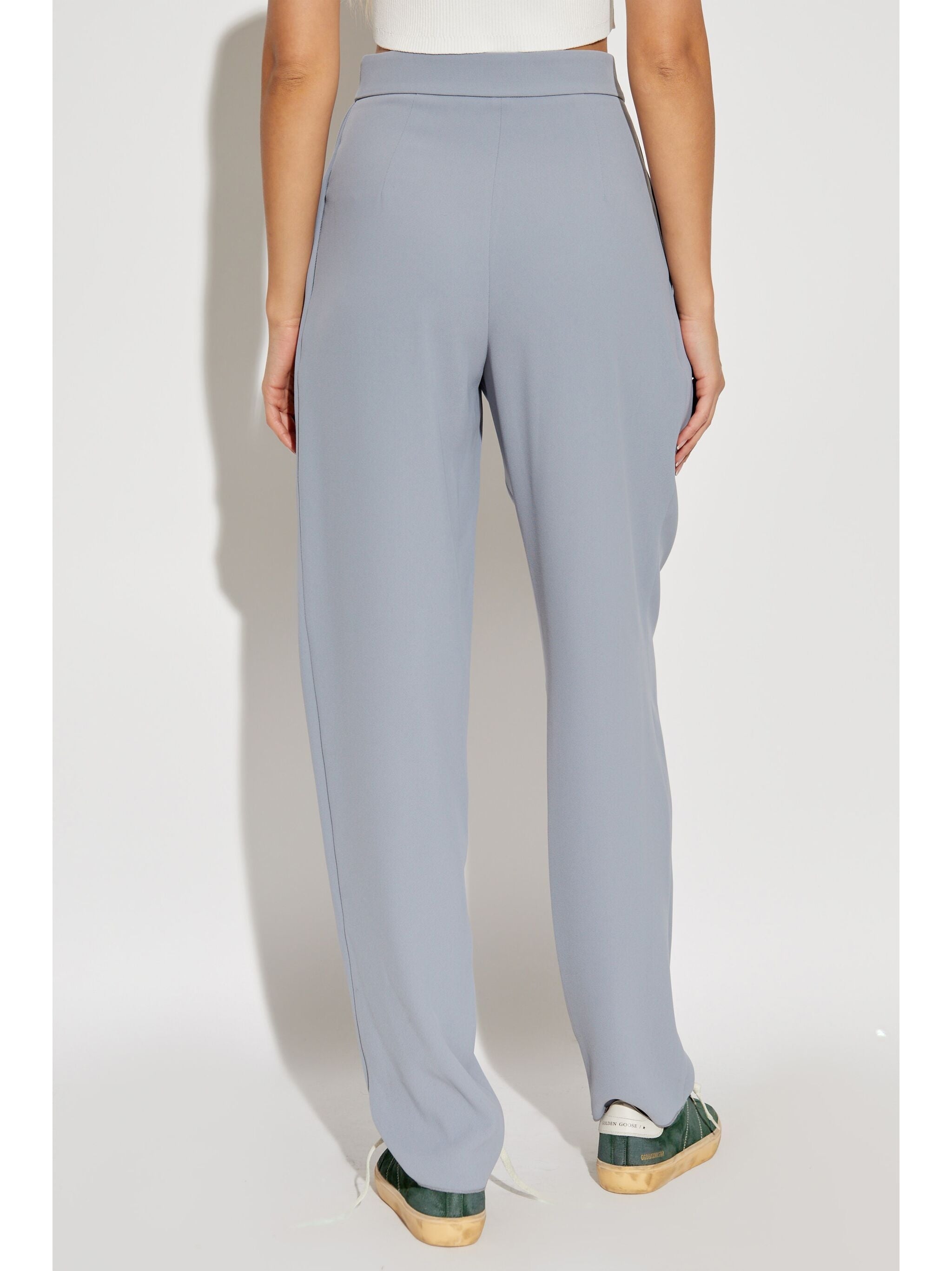 EMPORIO ARMANI SEMI-SHEER TAPERED TROUSERS