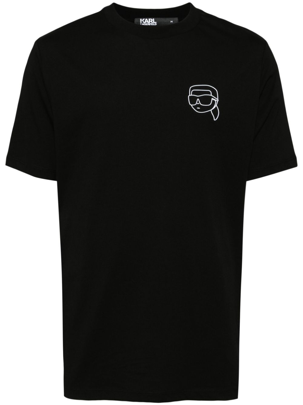 KARL LAGERFELD IKONIK OUTLINE ORGANIC-COTTON T-SHIRT