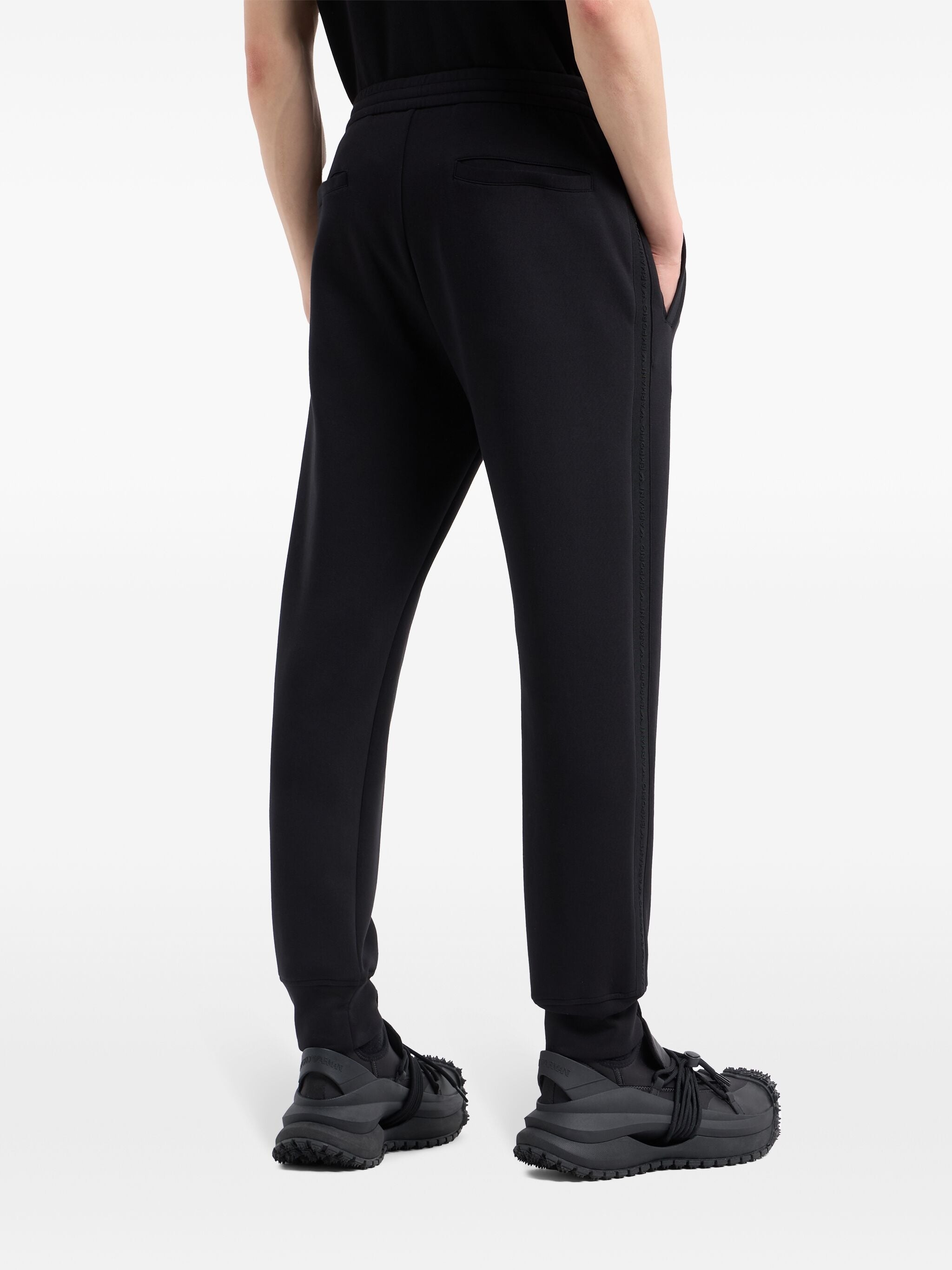 EMPORIO ARMANI TAPERED TRACK PANTS