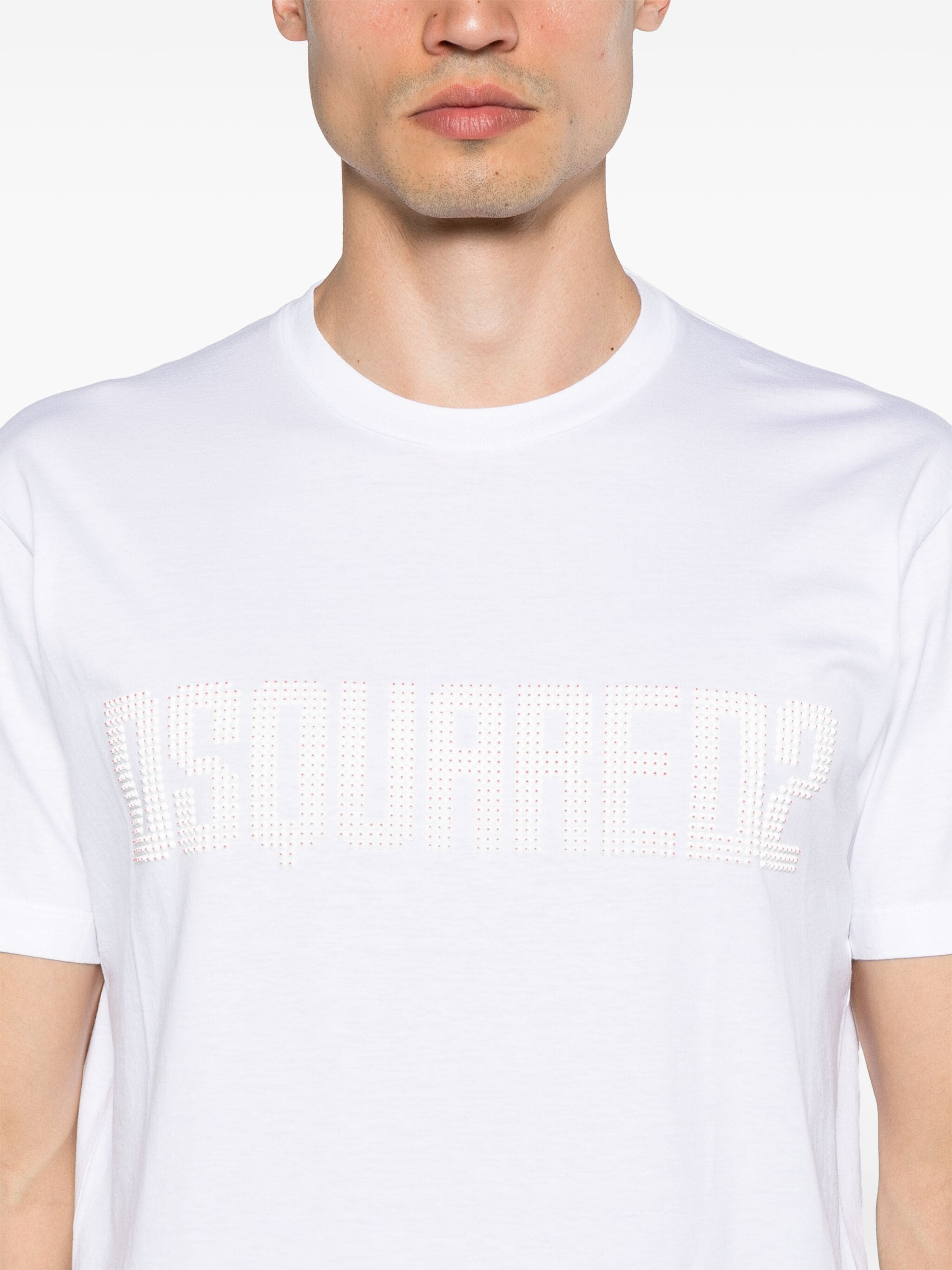 DSQUARED2 LOGO-APPLIQUÉ COTTON T-SHIRT