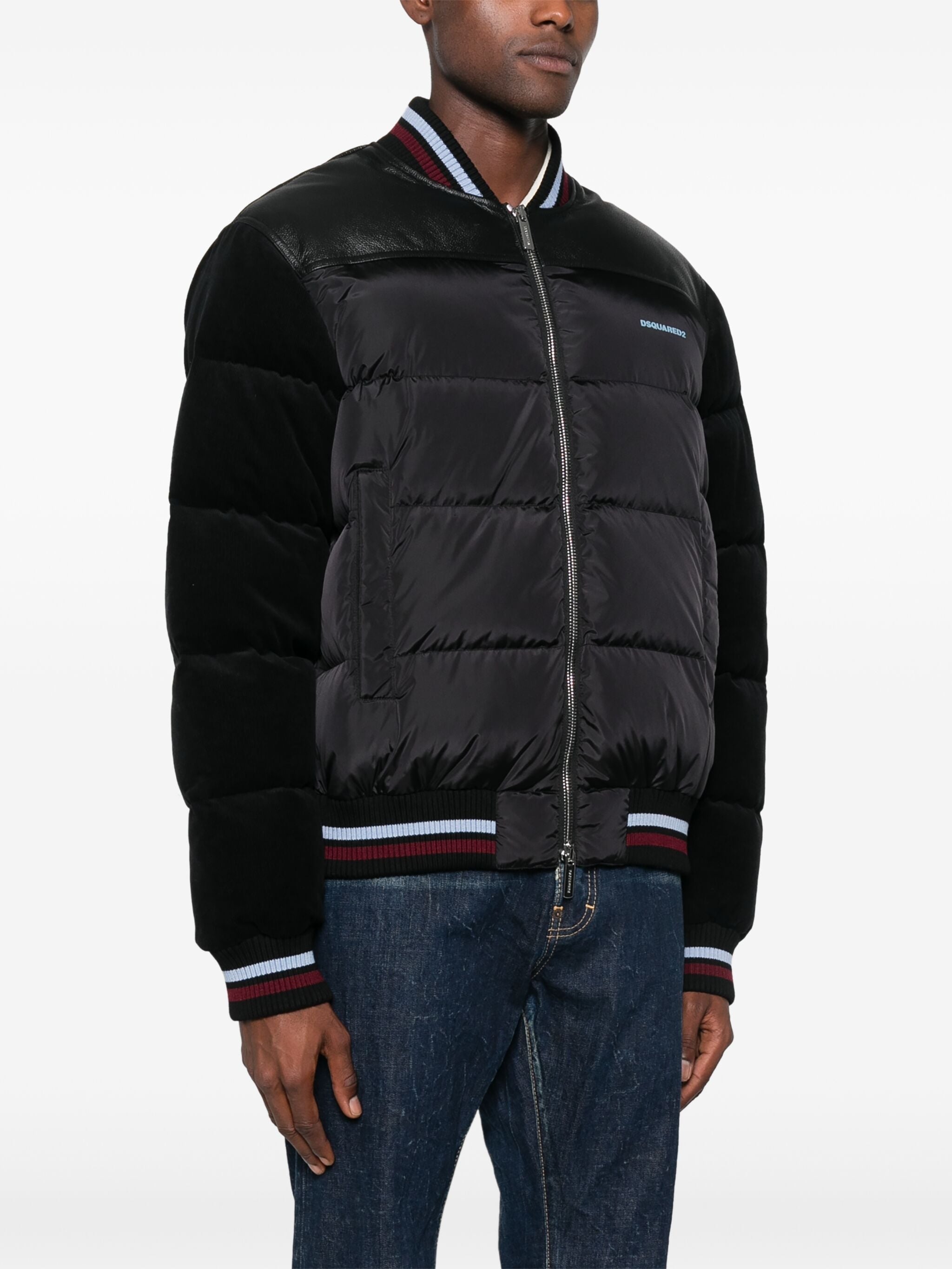 DSQUARED2 MIXED PUFFER BOMBER