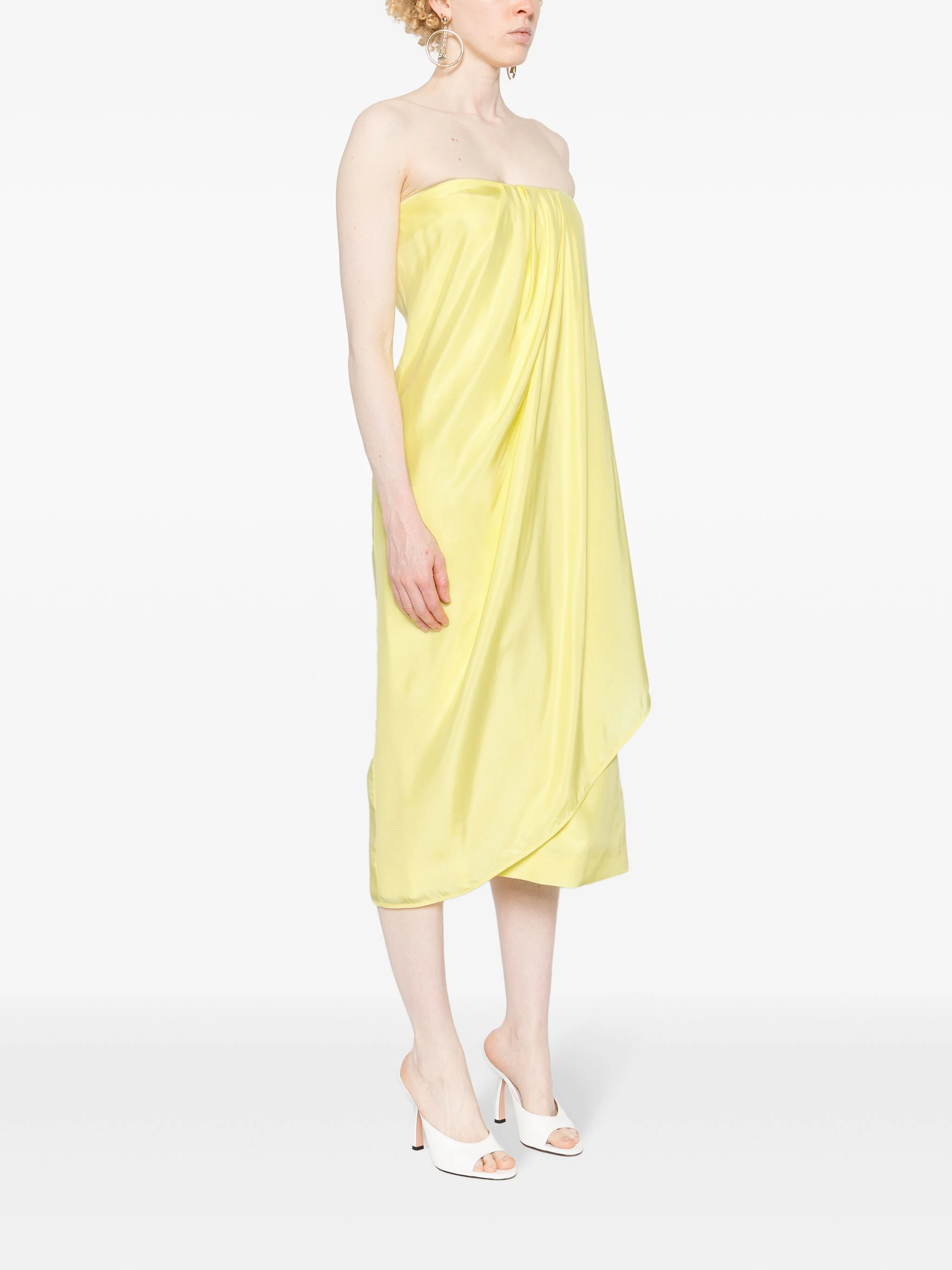 GAUGE81 ONNA DRAPED-DETAIL MIDI DRESS