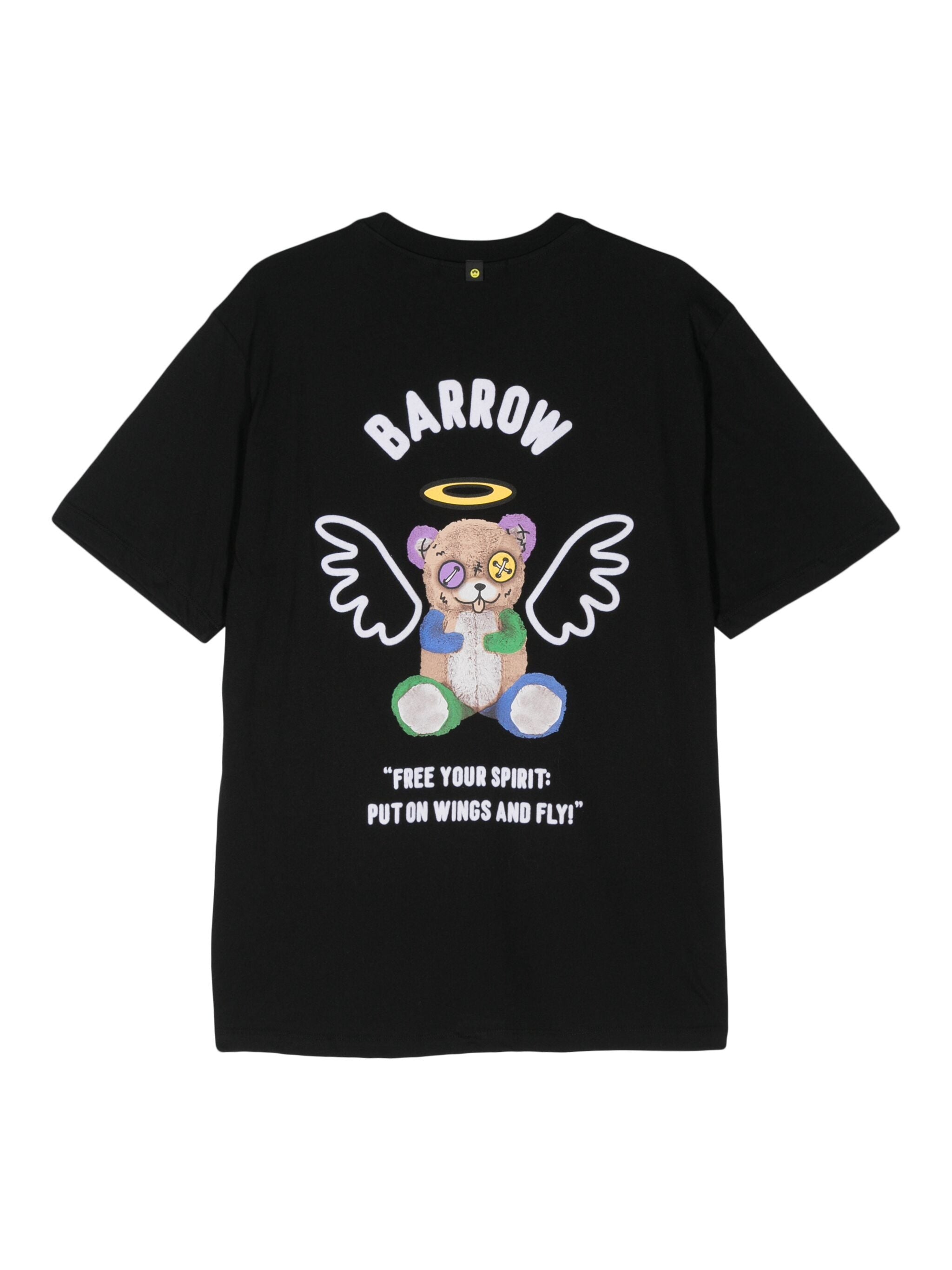 BARROW LOGO-FLOCKED T-SHIRT