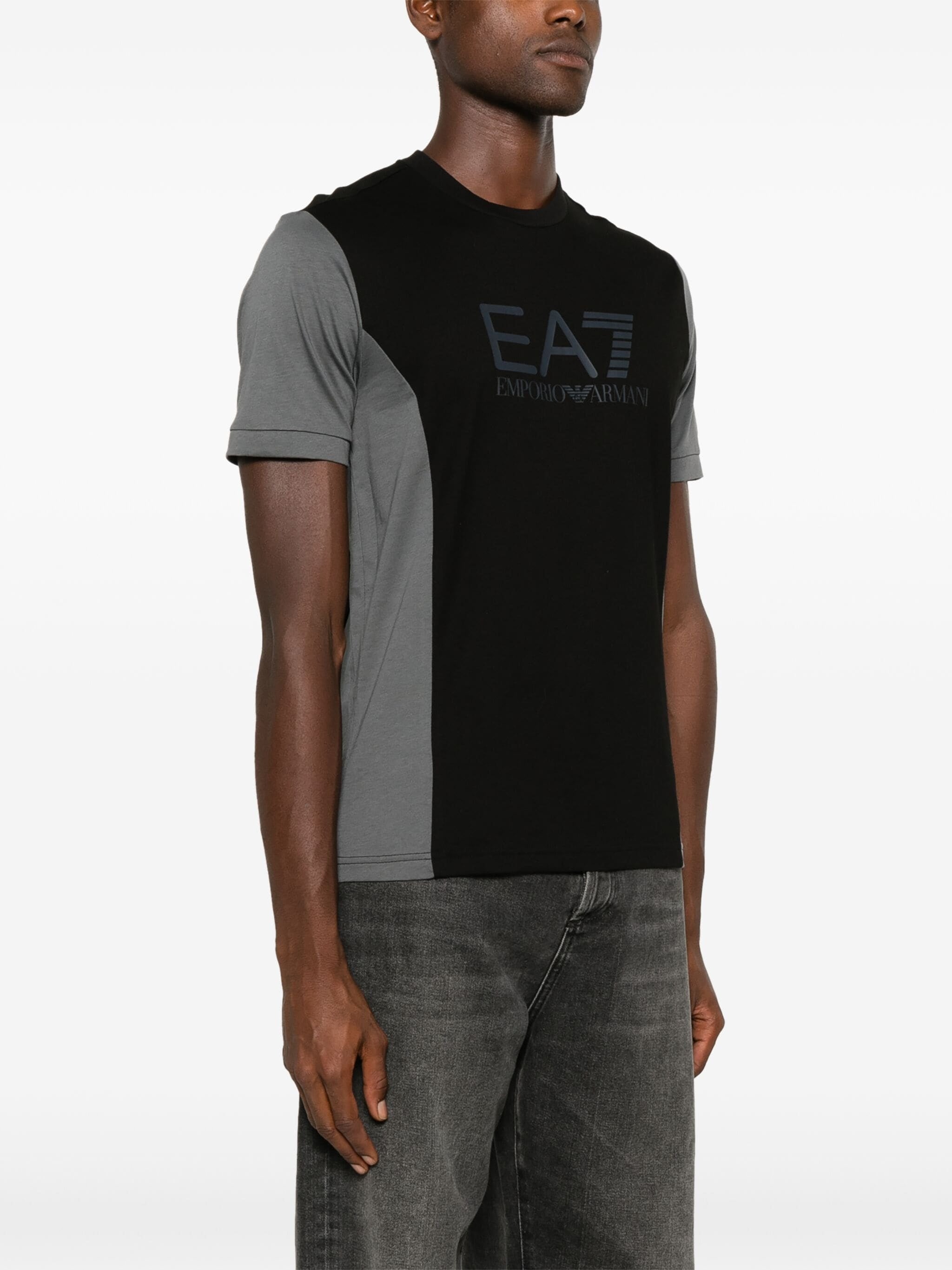 EA7 LOGO-PRINT T-SHIRT