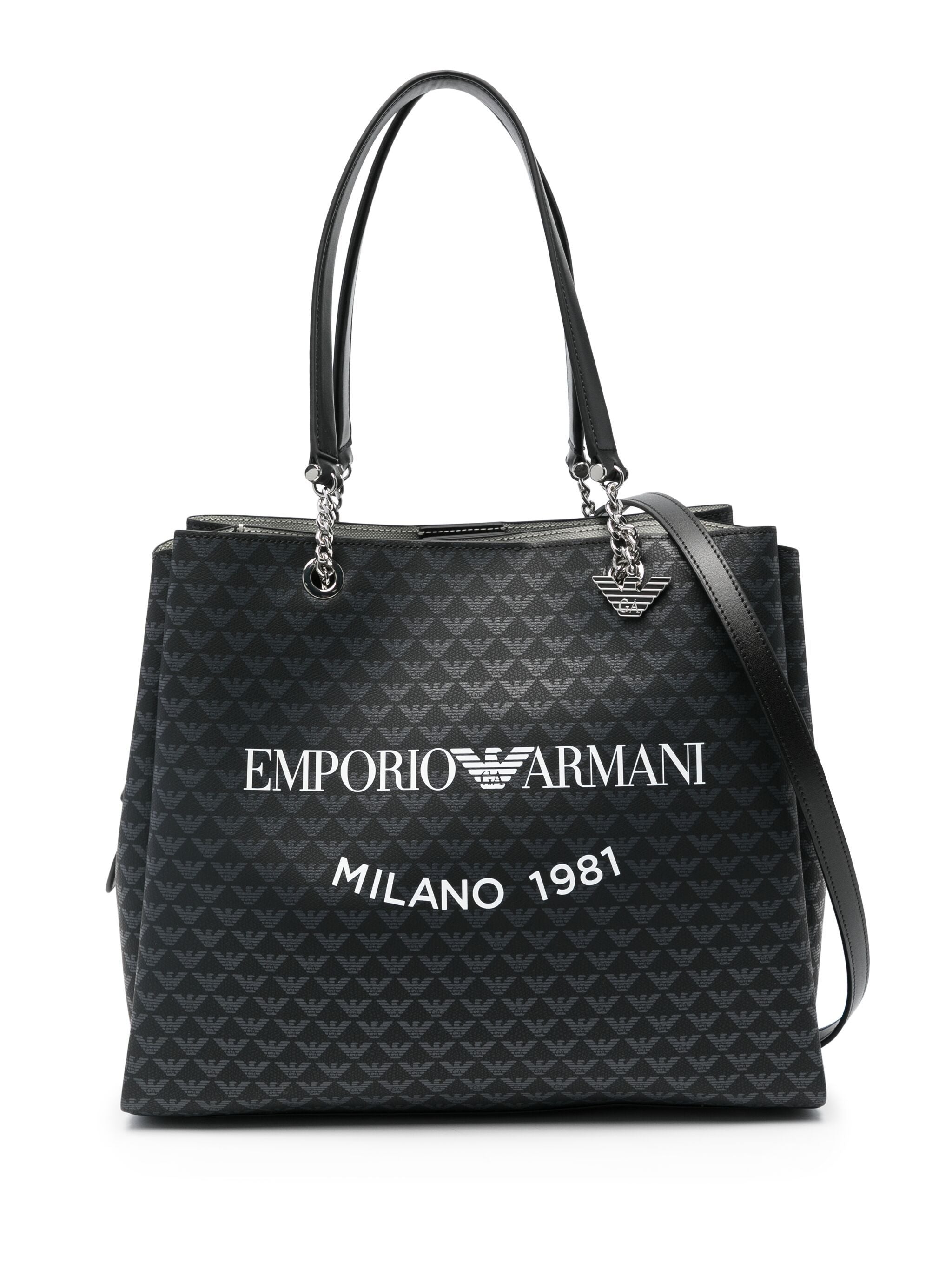 EMPORIO ARMANI LOGO-PRINT TOTE BAG