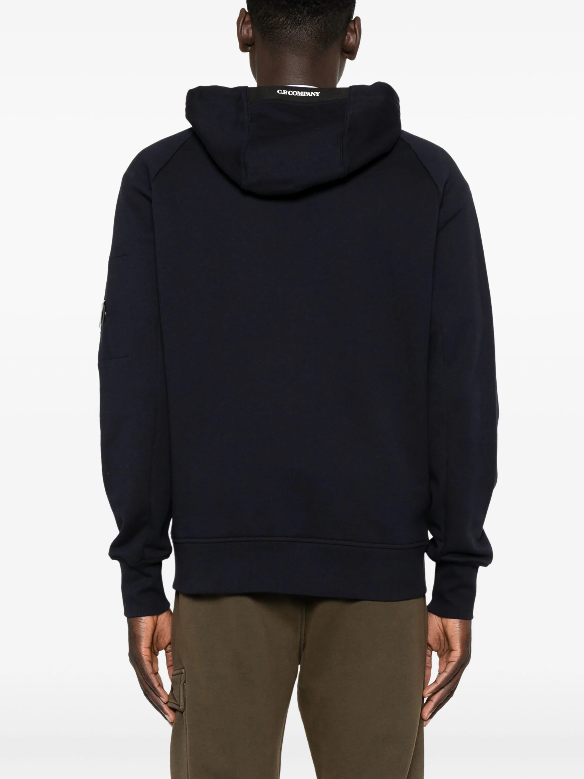 CP COMPANY LENS-DETAILED COTTON HOODIE