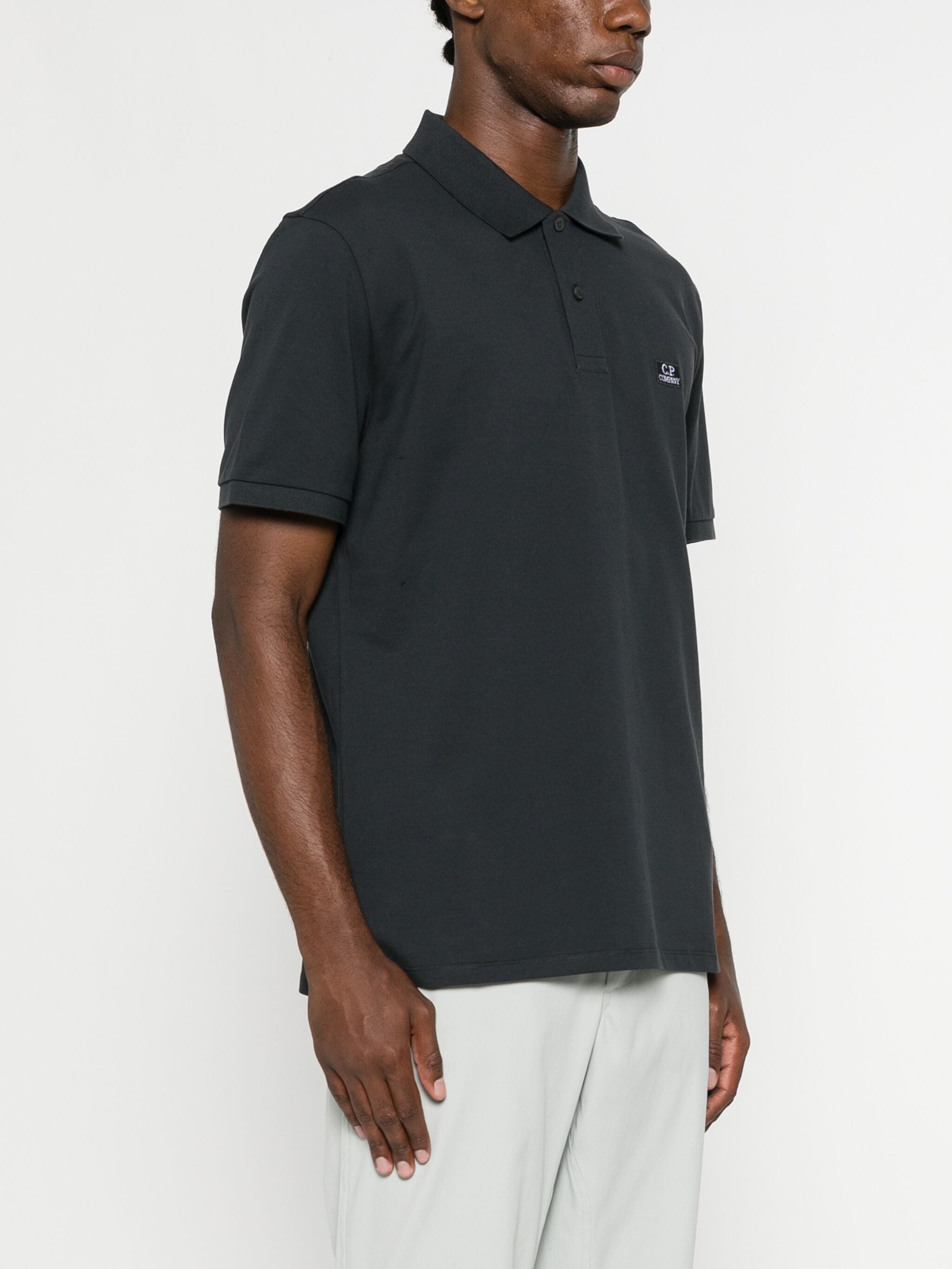 CP COMPANY LOGO-EMBROIDERED PIQUÉ POLO SHIRT