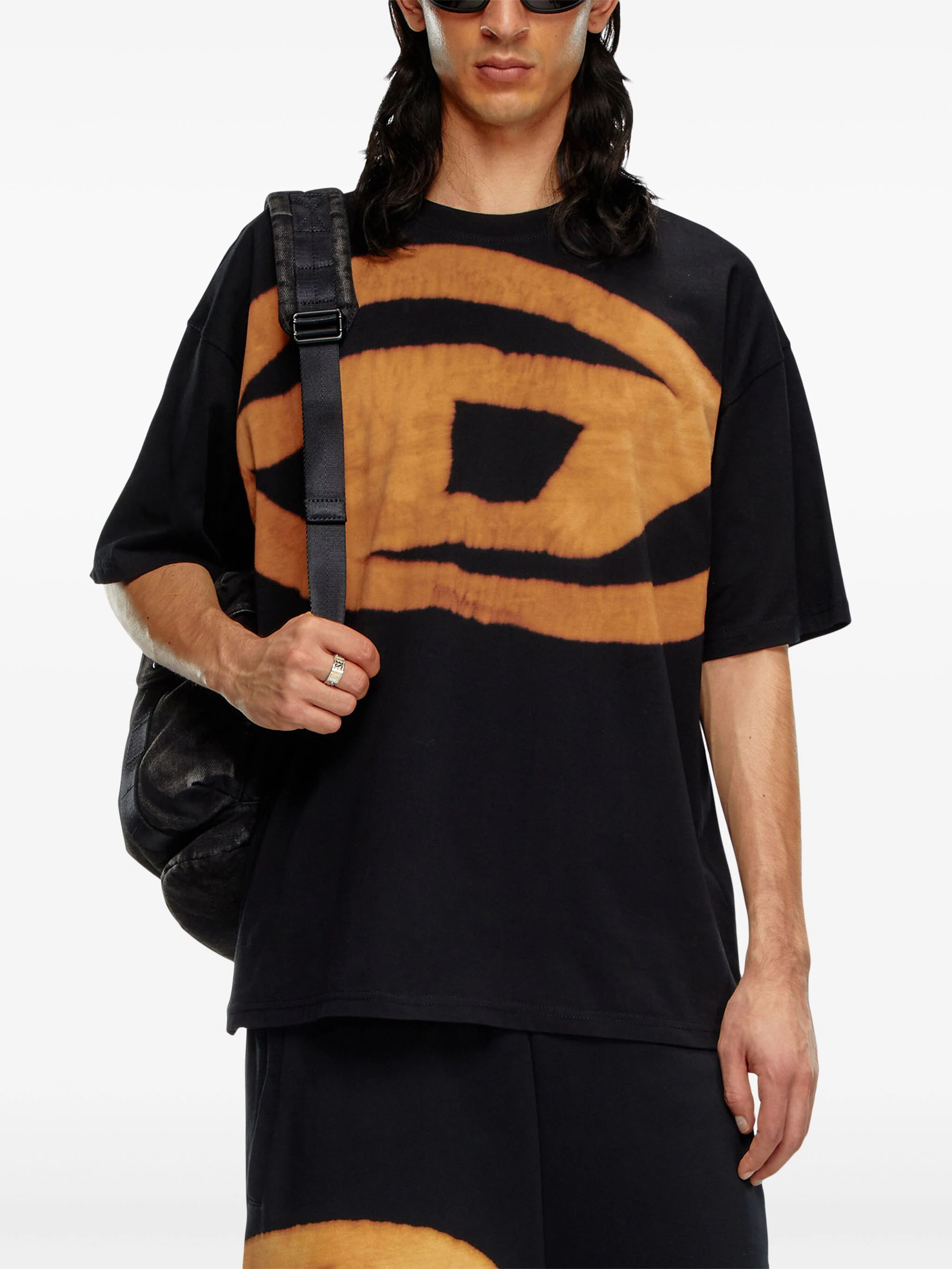 DIESEL T-BOXT-BLEACH LOGO-PRINT T-SHIRT