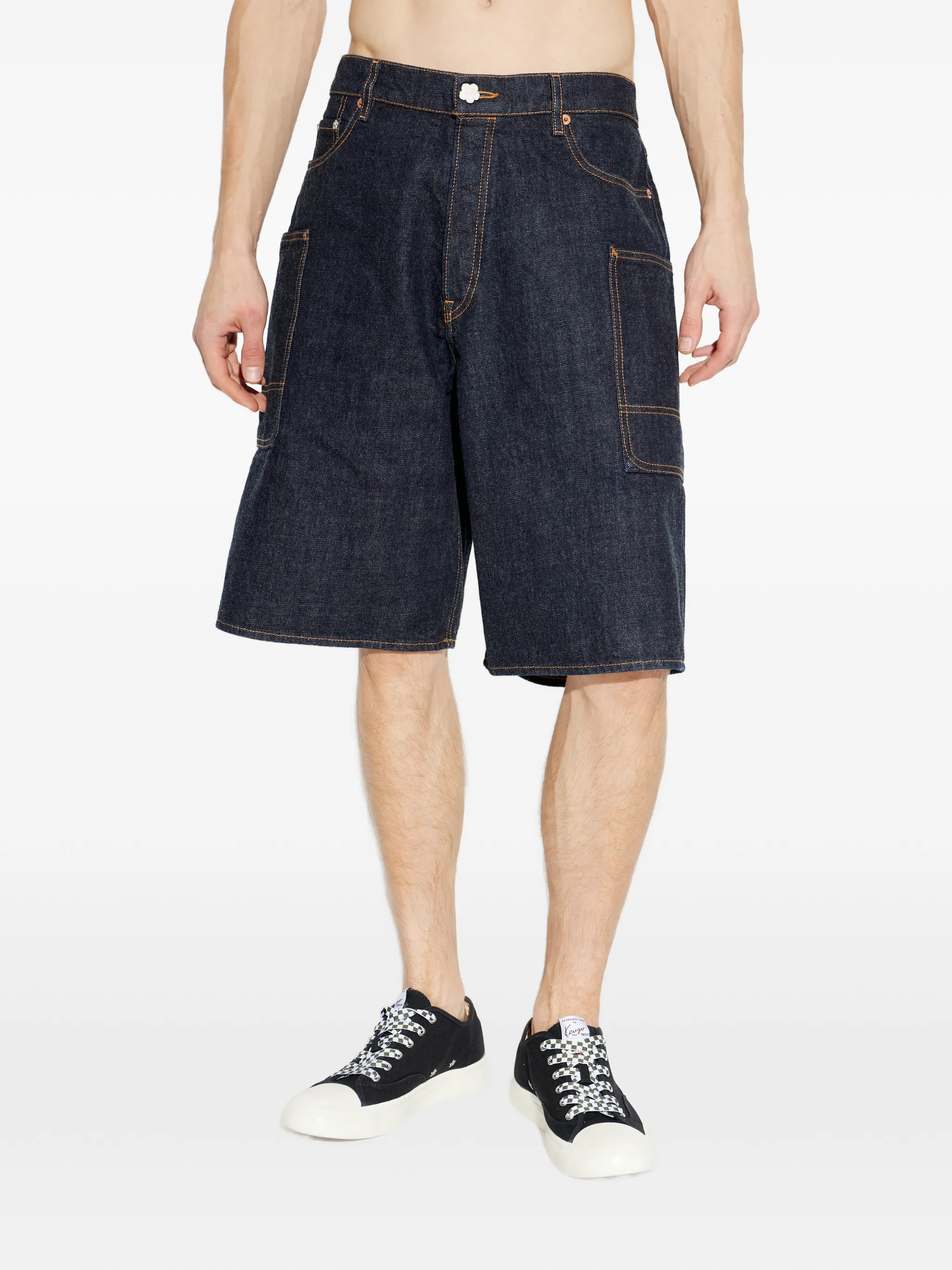 SHORTS KENZO CARGO-STYLE DENIM