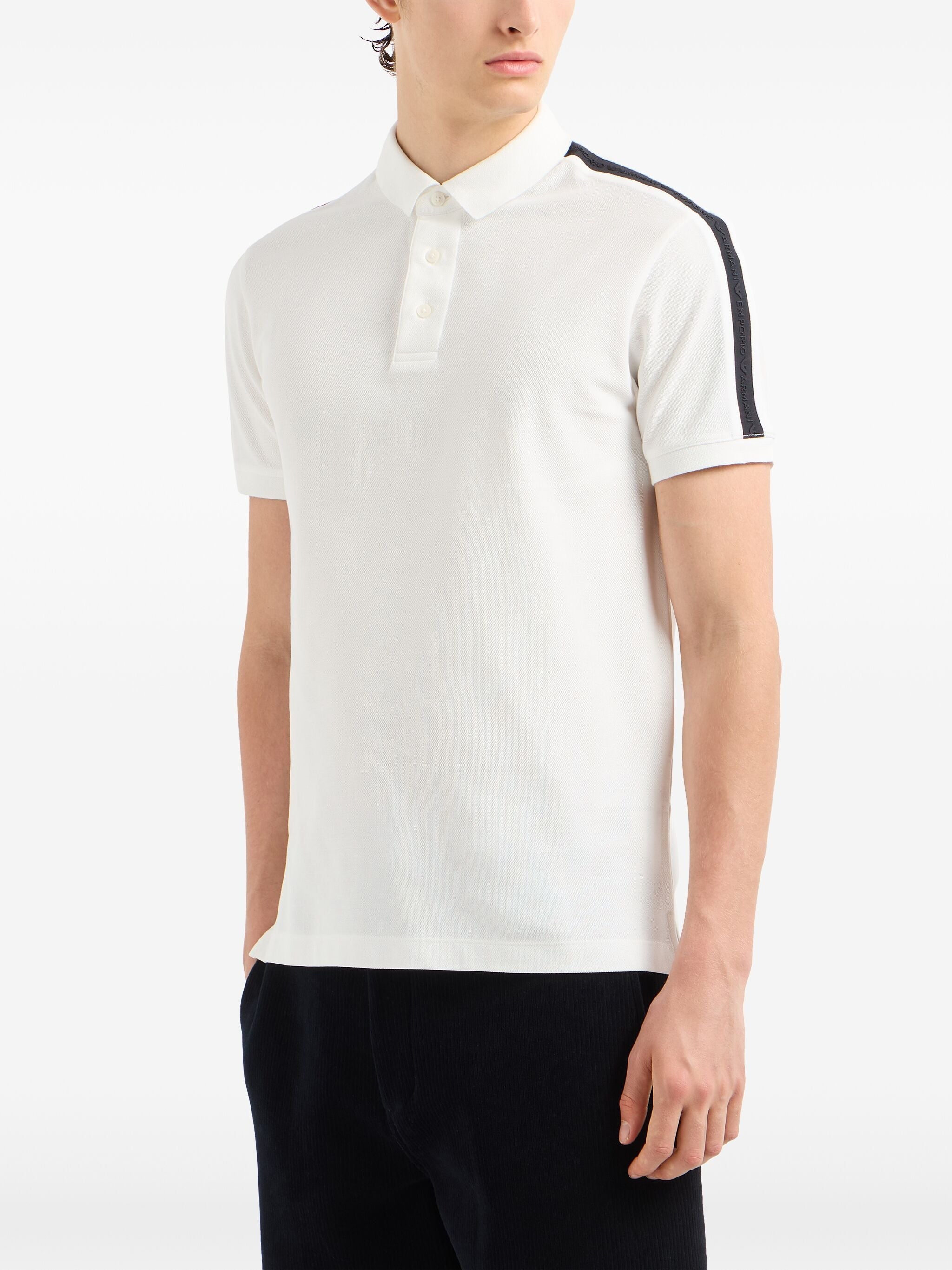 EMPORIO ARMANI LOGO-TAPE POLO SHIRT