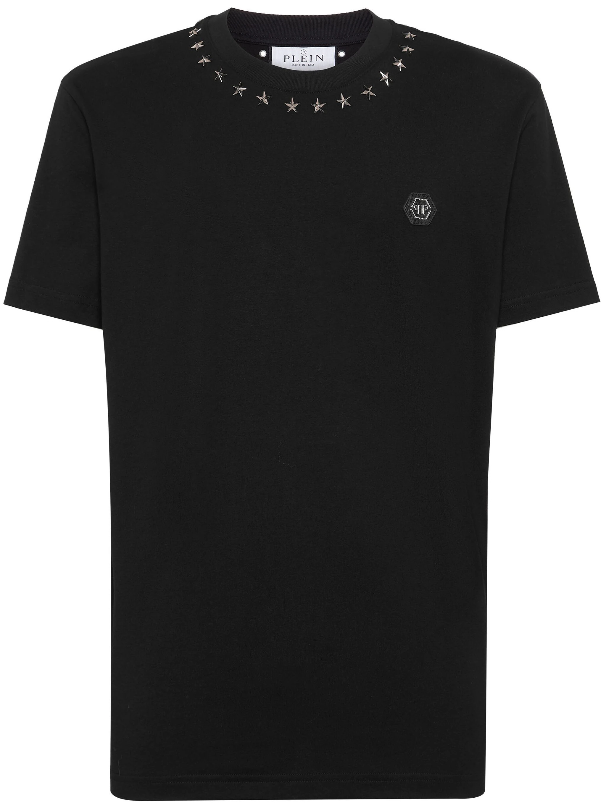 PHILIPP PLEIN LOGO-APPLIQUÉ COTTON T-SHIRT