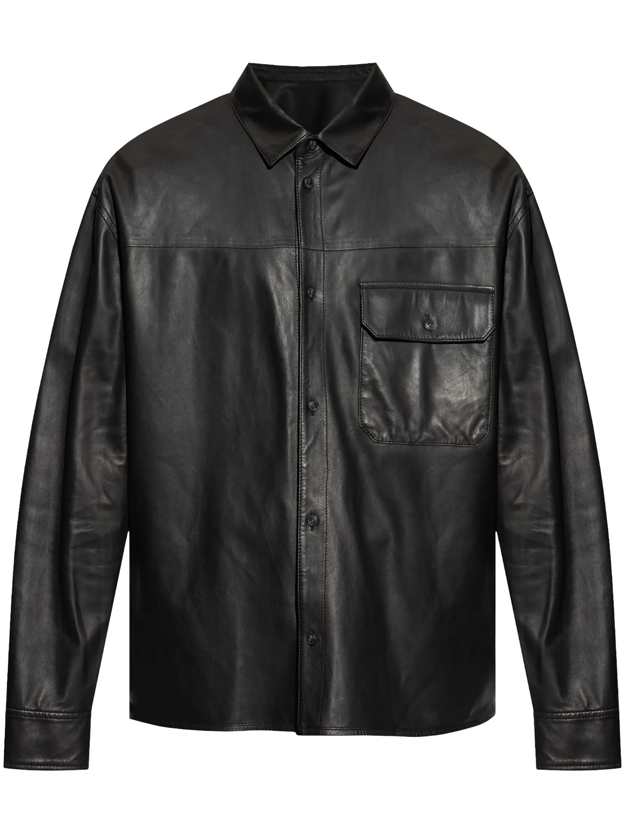 EMPORIO ARMANI LEATHER SHIRT