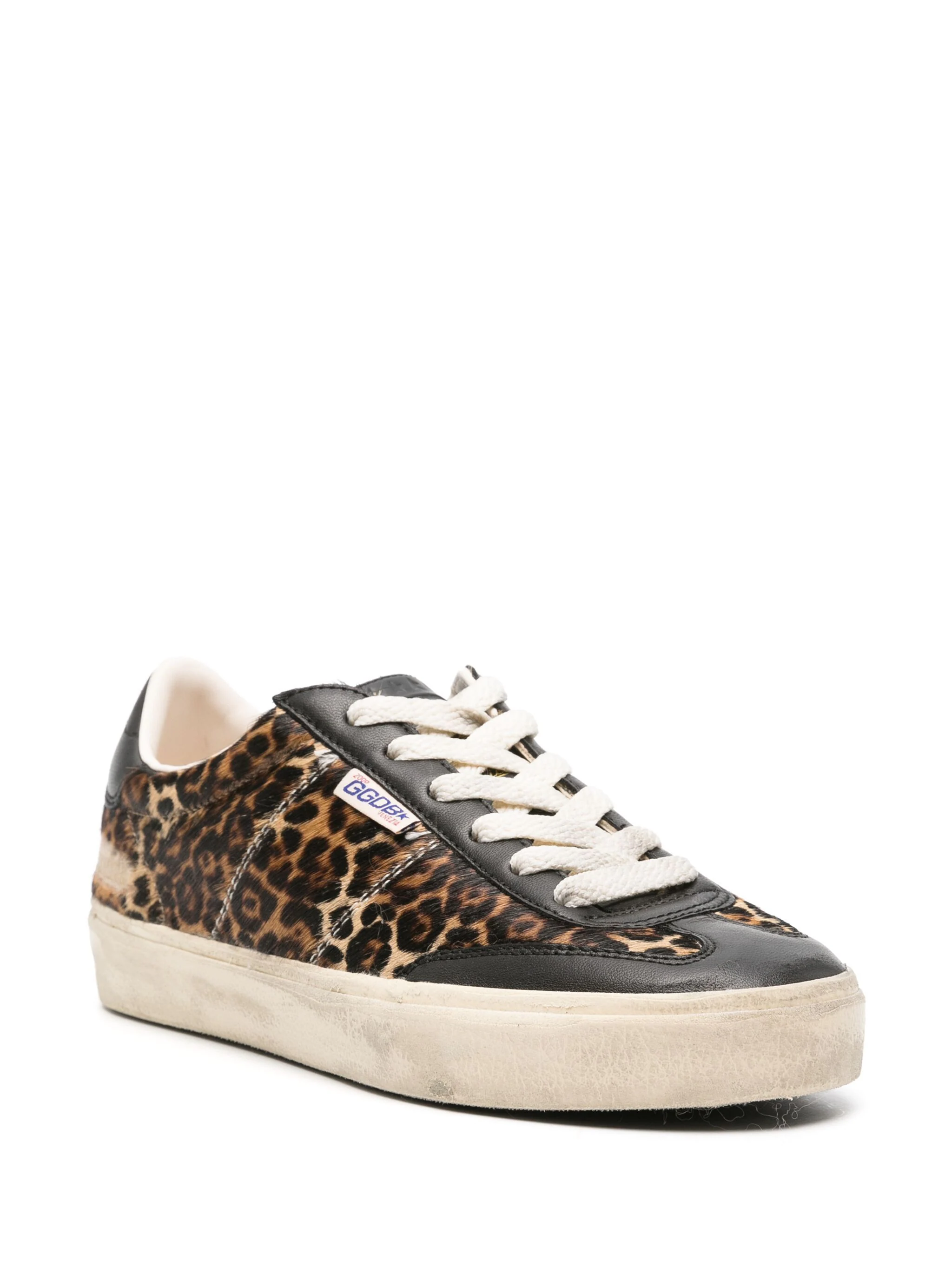 GOLDEN GOOSE SOUL STAR CHEETAH-PATTERN SNEAKERS