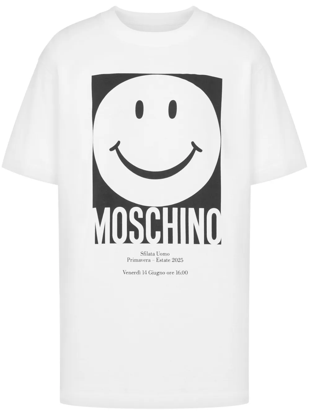 CAMISETA MOSCHINO LOGO SMILE