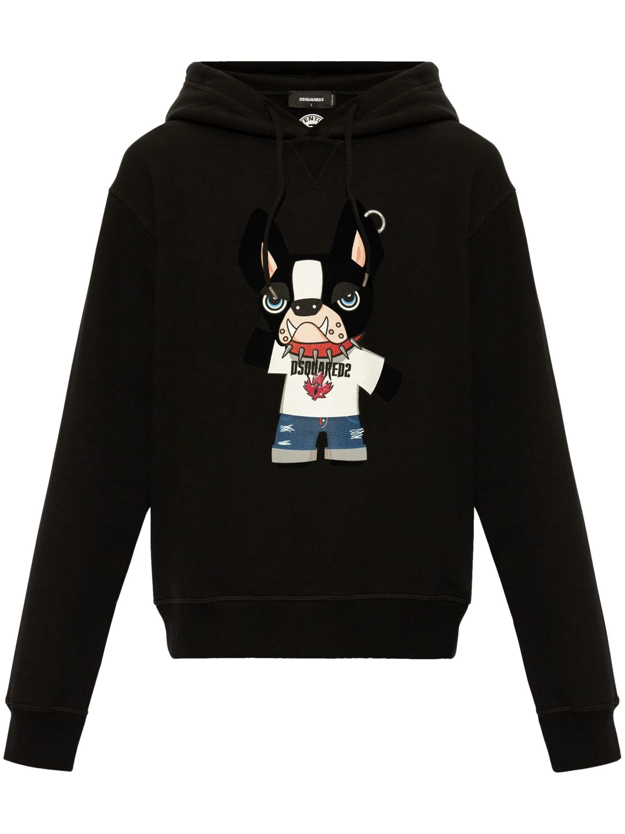 DSQUARED2 GRAPHIC-PRINT COTTON HOODIE