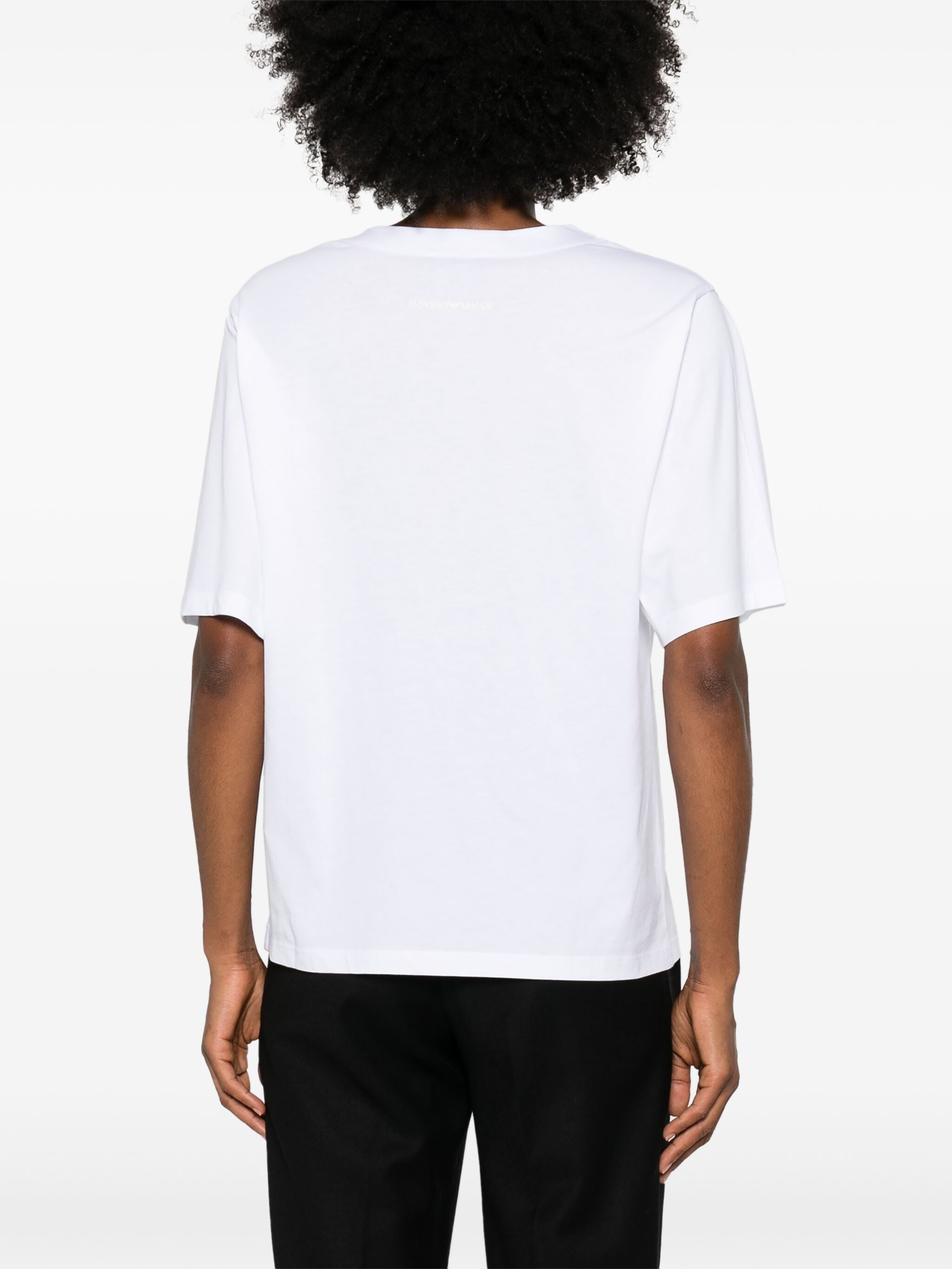 EMPORIO ARMANI LOGO-EMBOSSED T-SHIRT