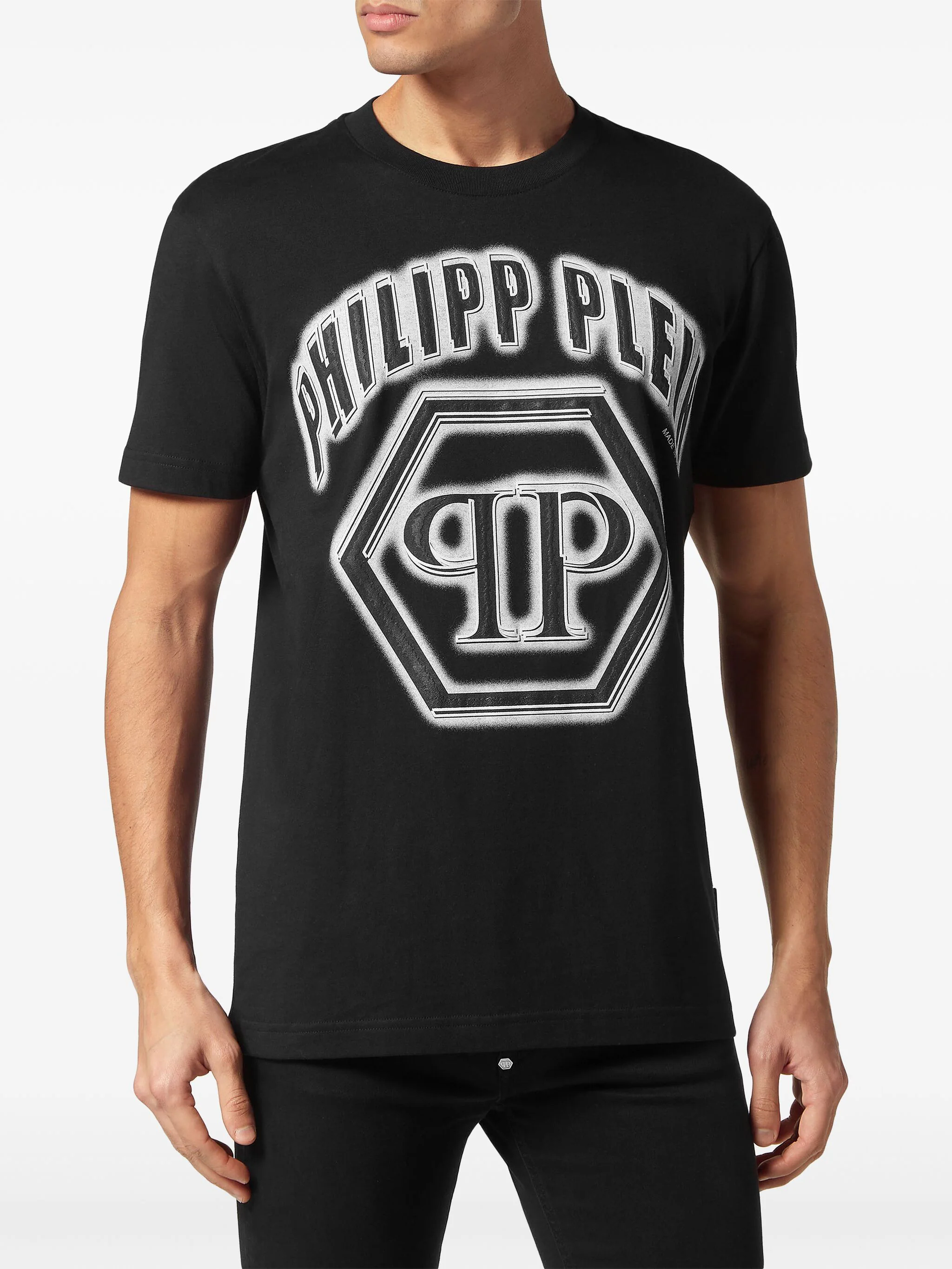 PHILIPP PLEIN LOGO-PRINT COTTON T-SHIRT