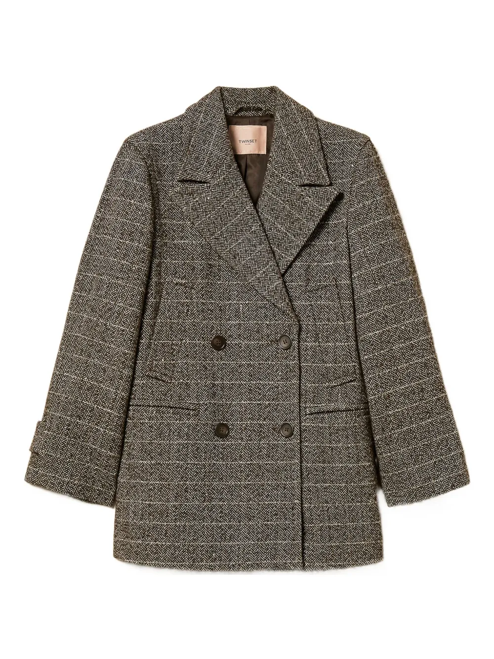 ABRIGO TWINSET HERRINGBONE