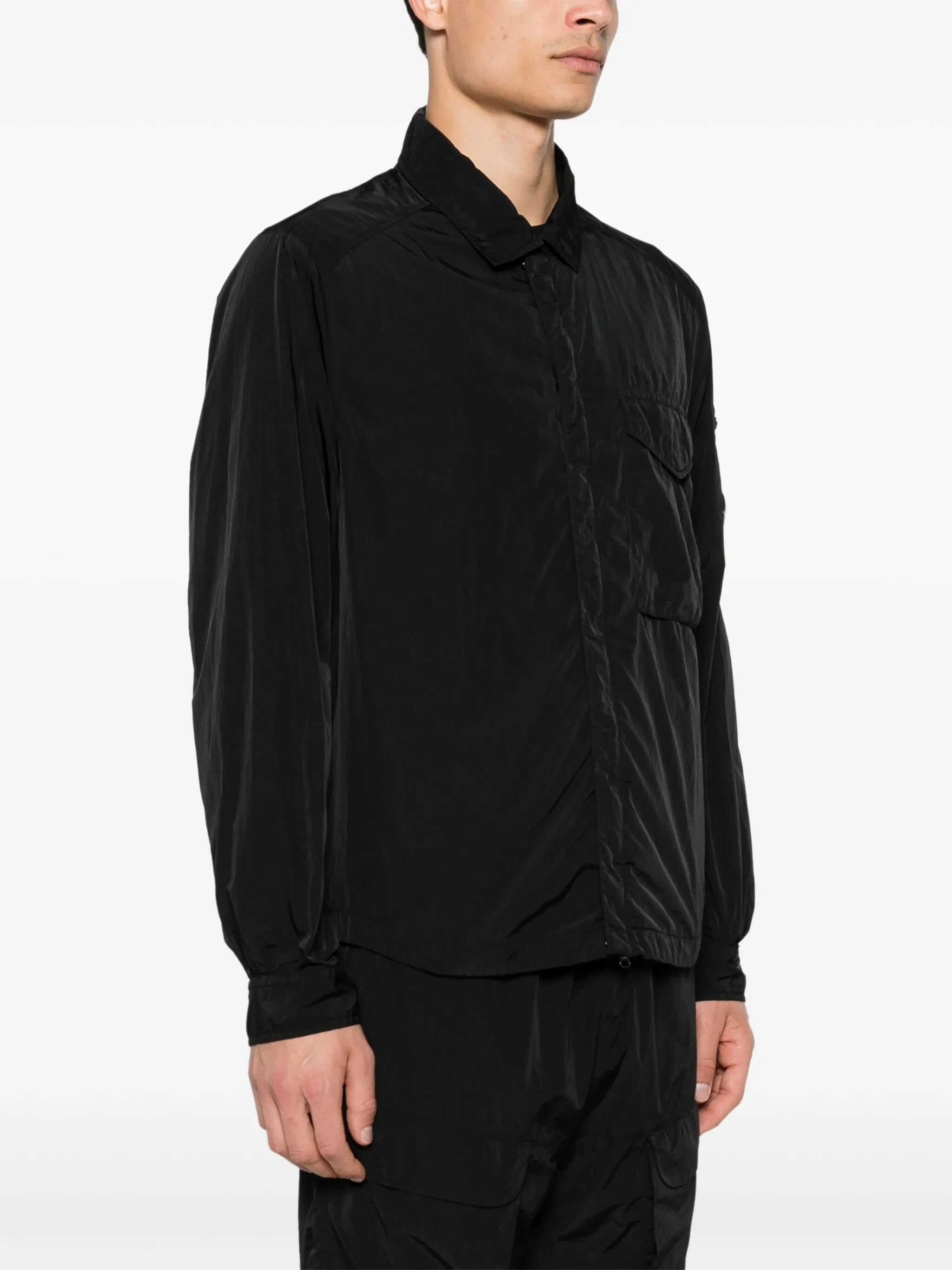 CP COMPANY LENS-EMBELLISHED OVERSHIRT