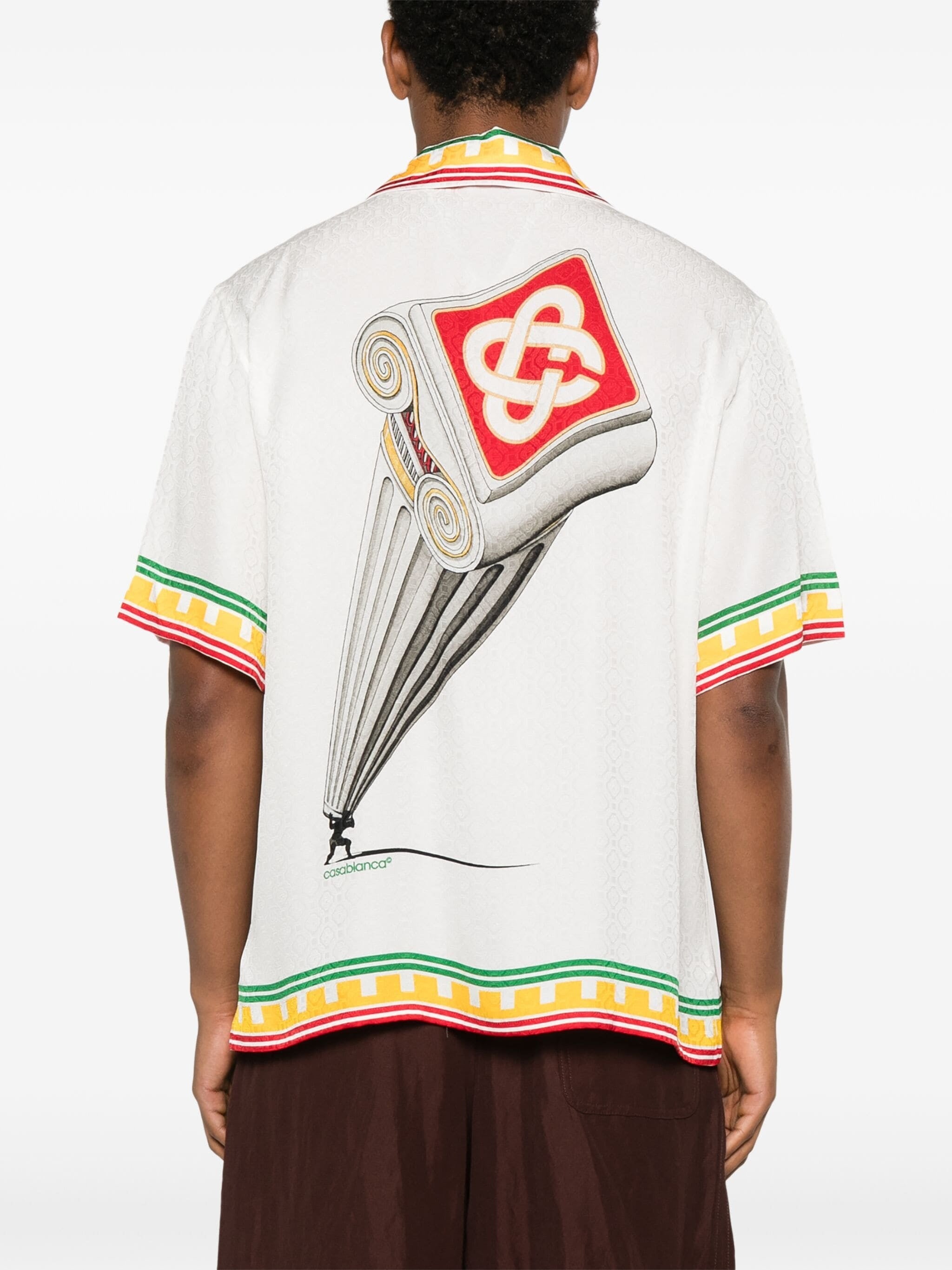 CASABLANCA LOGO MONOGRAM PATTERN SHIRT