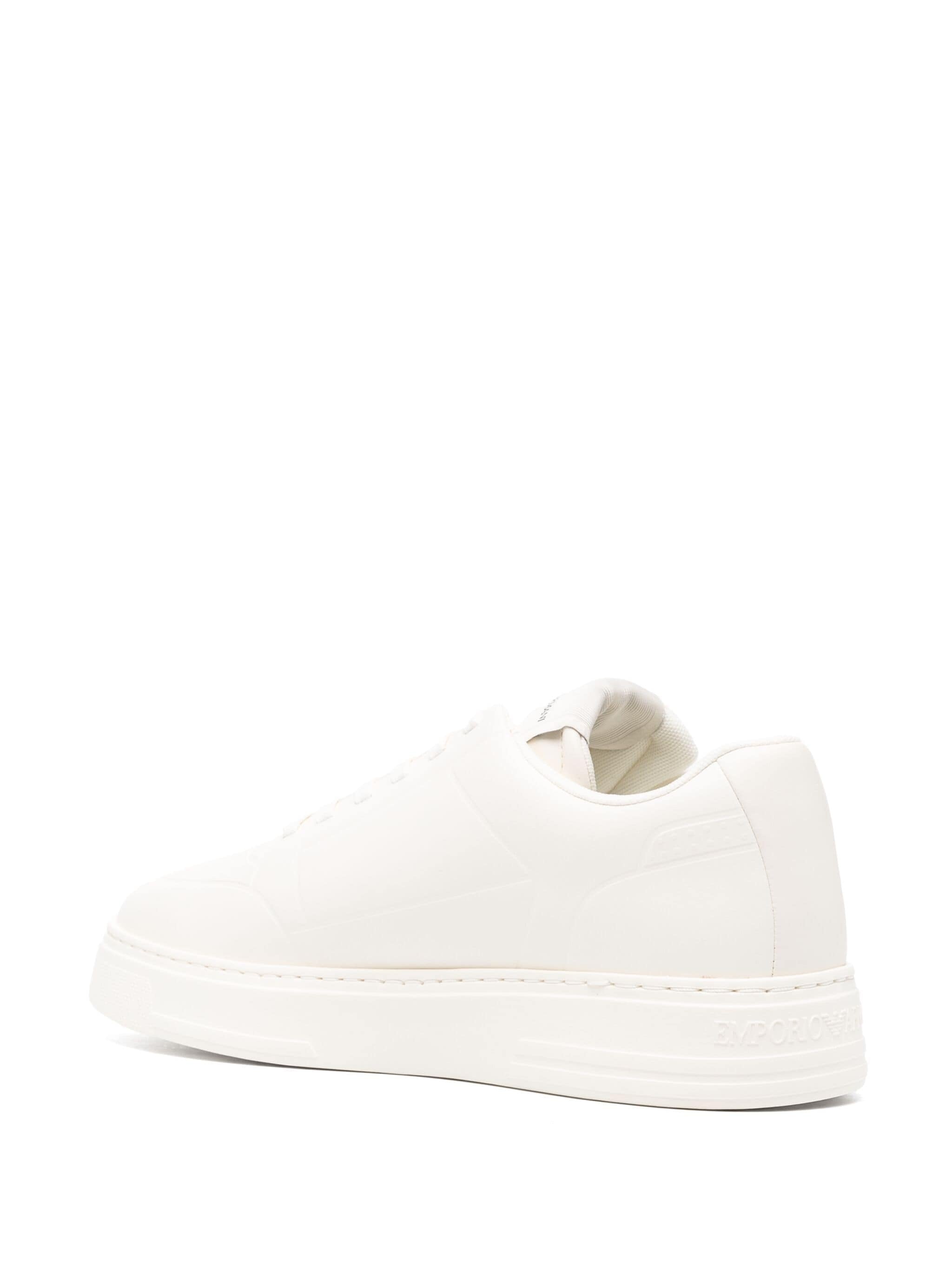 EMPORIO ARMANI EMBOSSED-LOGO SNEAKERS