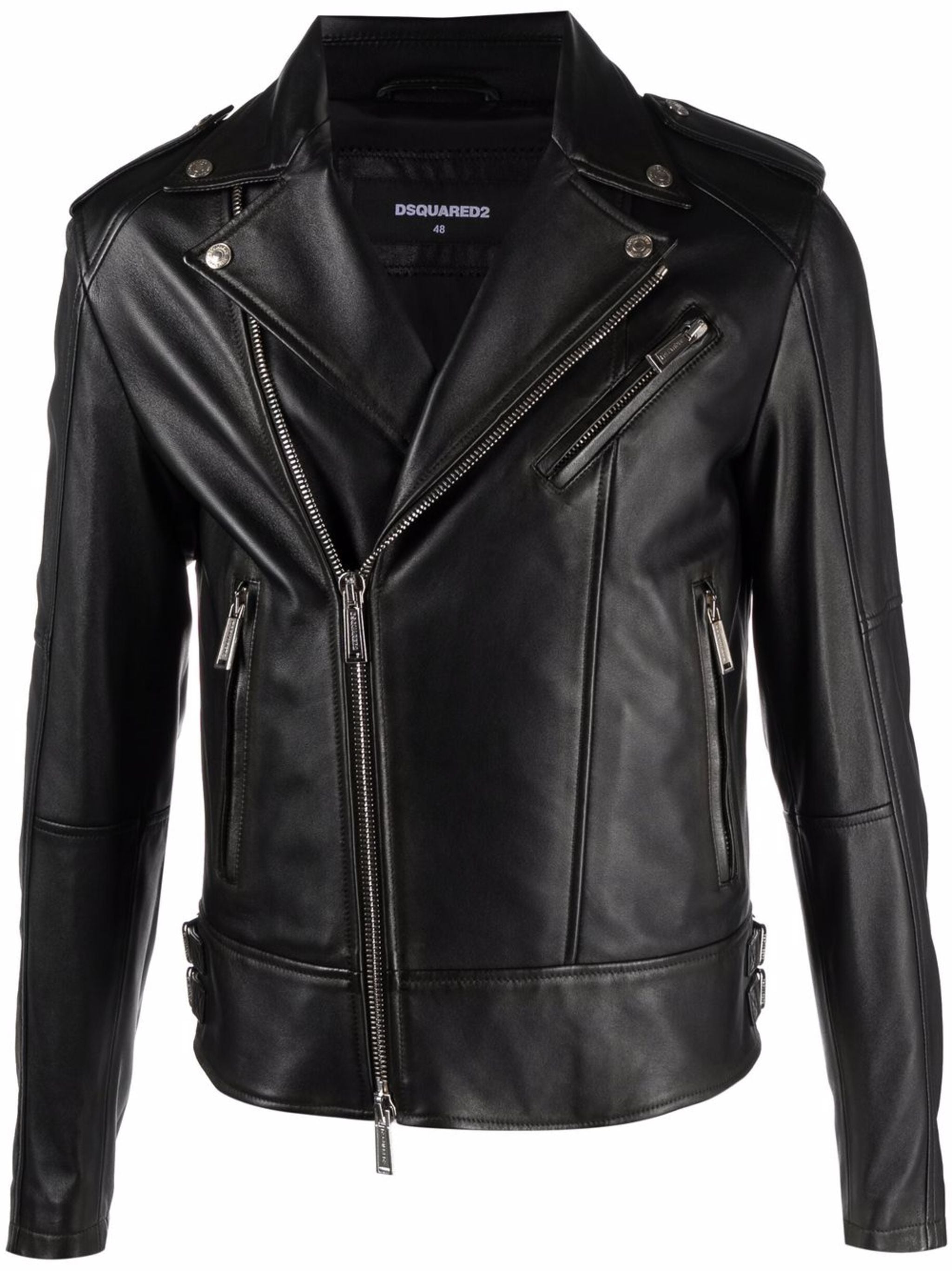 DSQUARED2 LEATHER BIKER JACKET