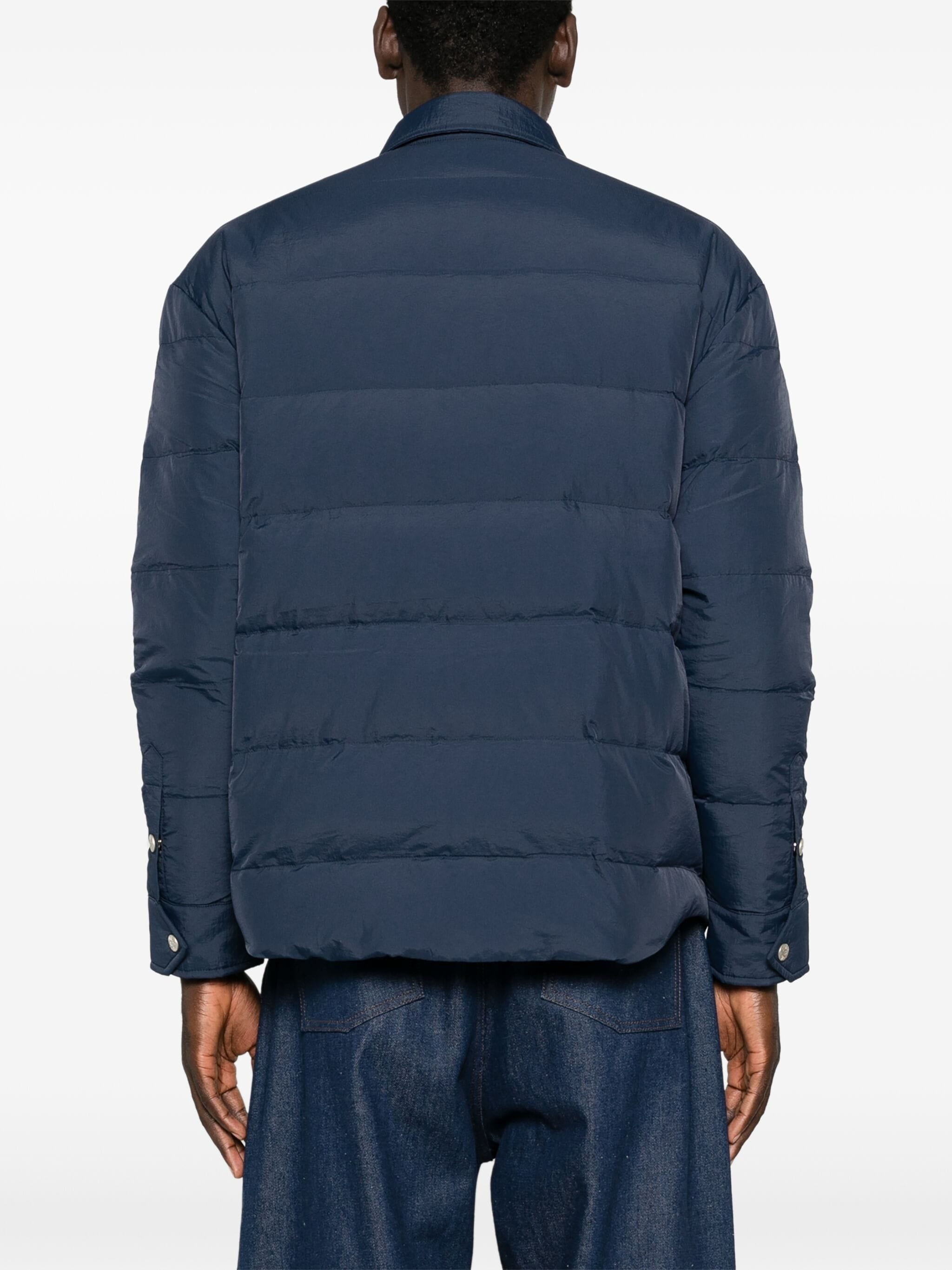 KENZO CLASSIC-COLLAR QUILTED SHIRT JACKET