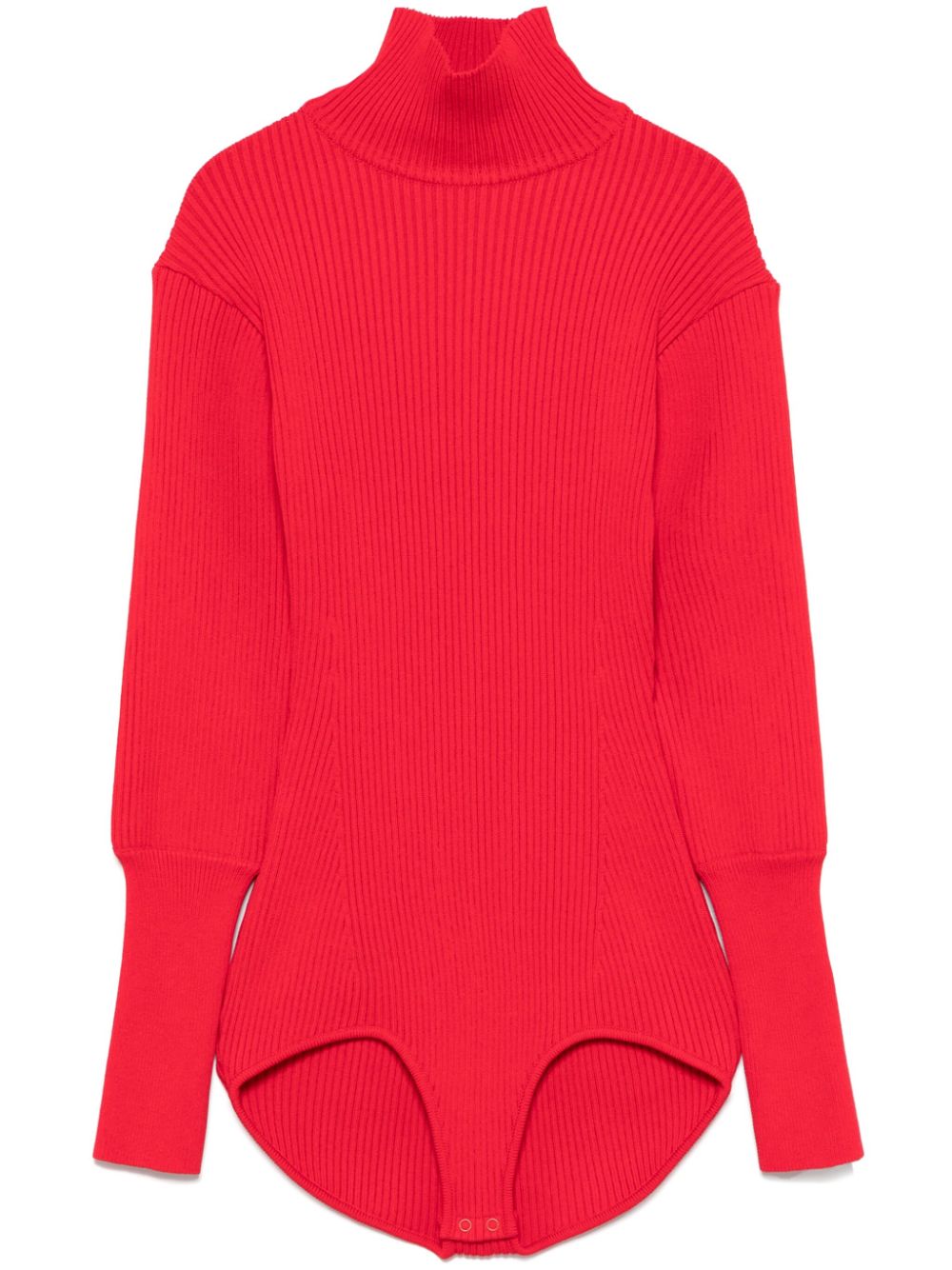 MAGDA BUTRYM RIBBED HIGH-NECK BODYSUIT