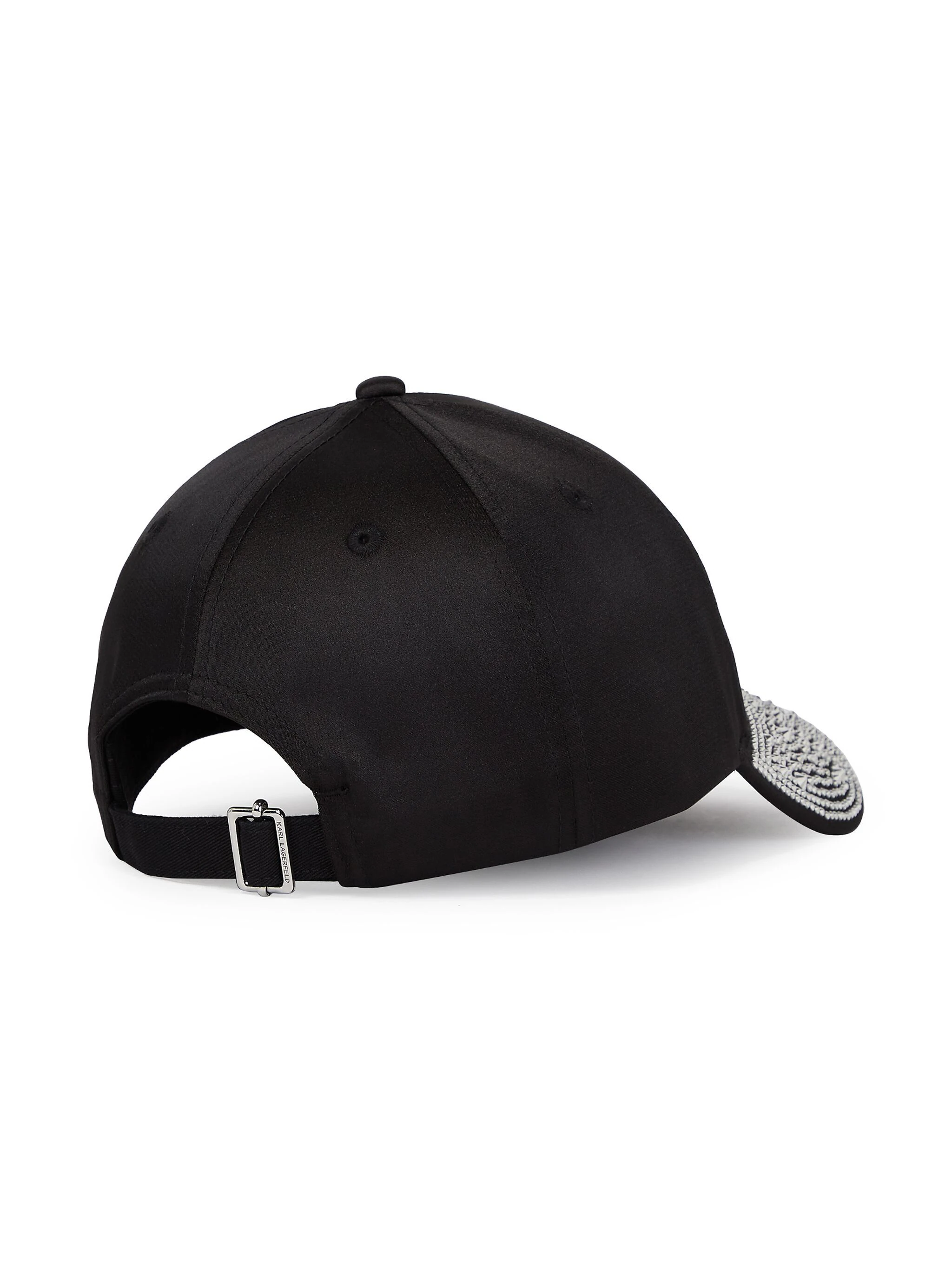 KARL LAGERFELD K/SIGNATURE GLITTER-DETAIL CAP