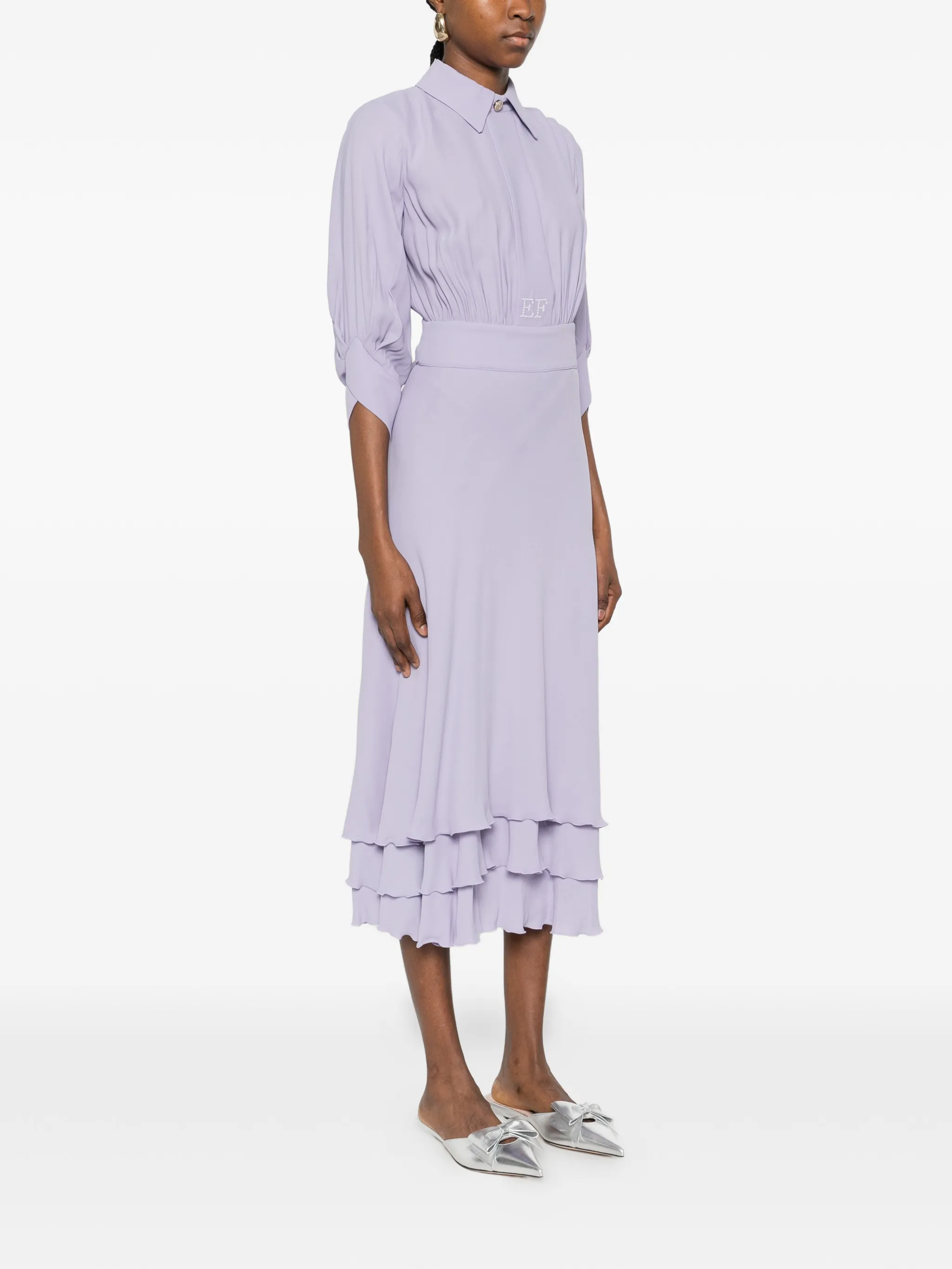 VESTIDO ELISABETTA FRANCHI CON CINTURÓN