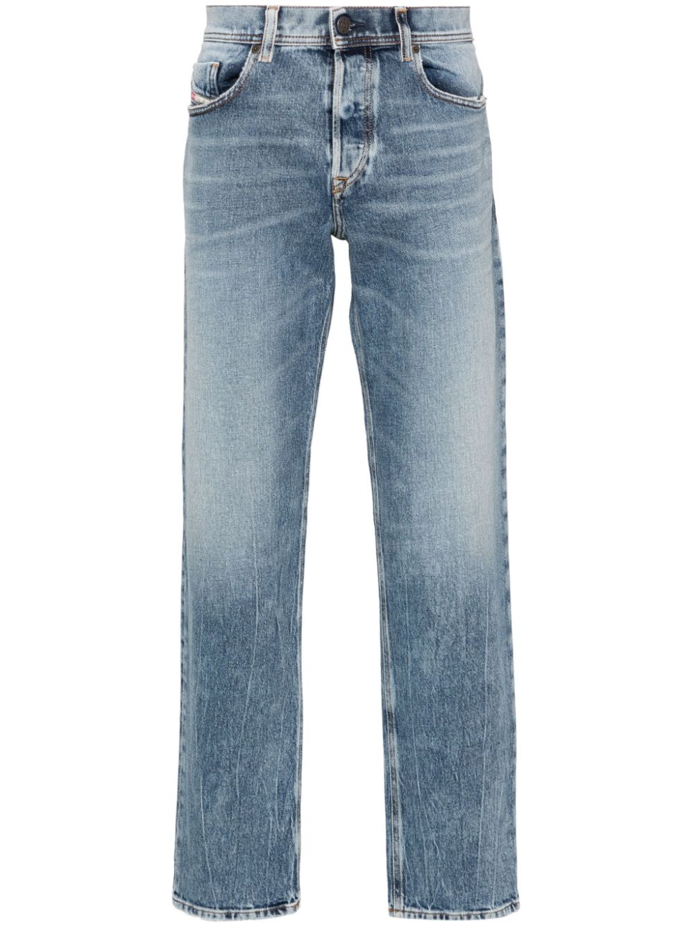 DIESEL 2023 D-FINITIVE 09J54 MID-RISE TAPERED-LEG JEANS