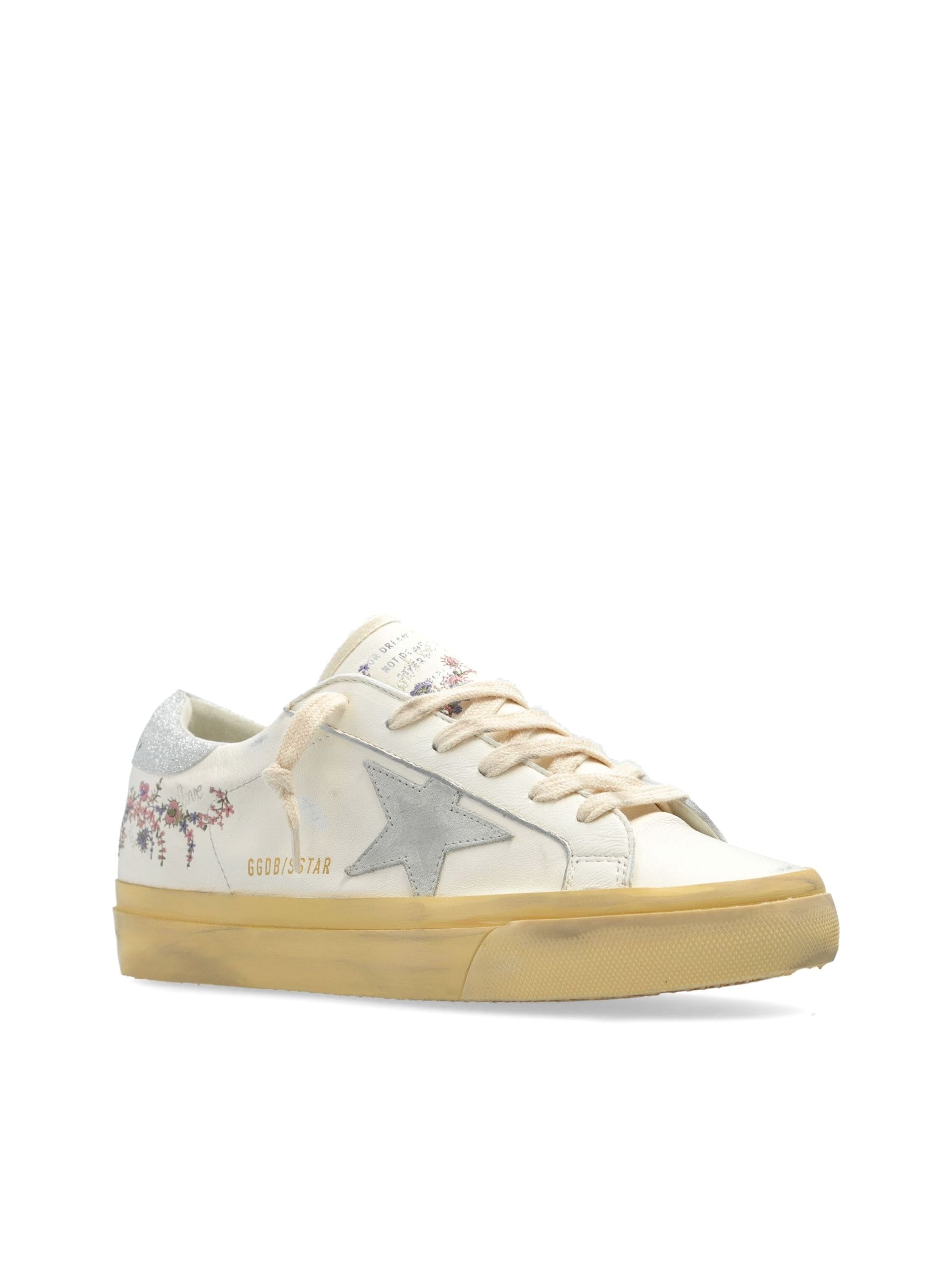 GOLDEN GOOSE SUPER STAR HIGH FOXING VCE SOLE TRAINERS