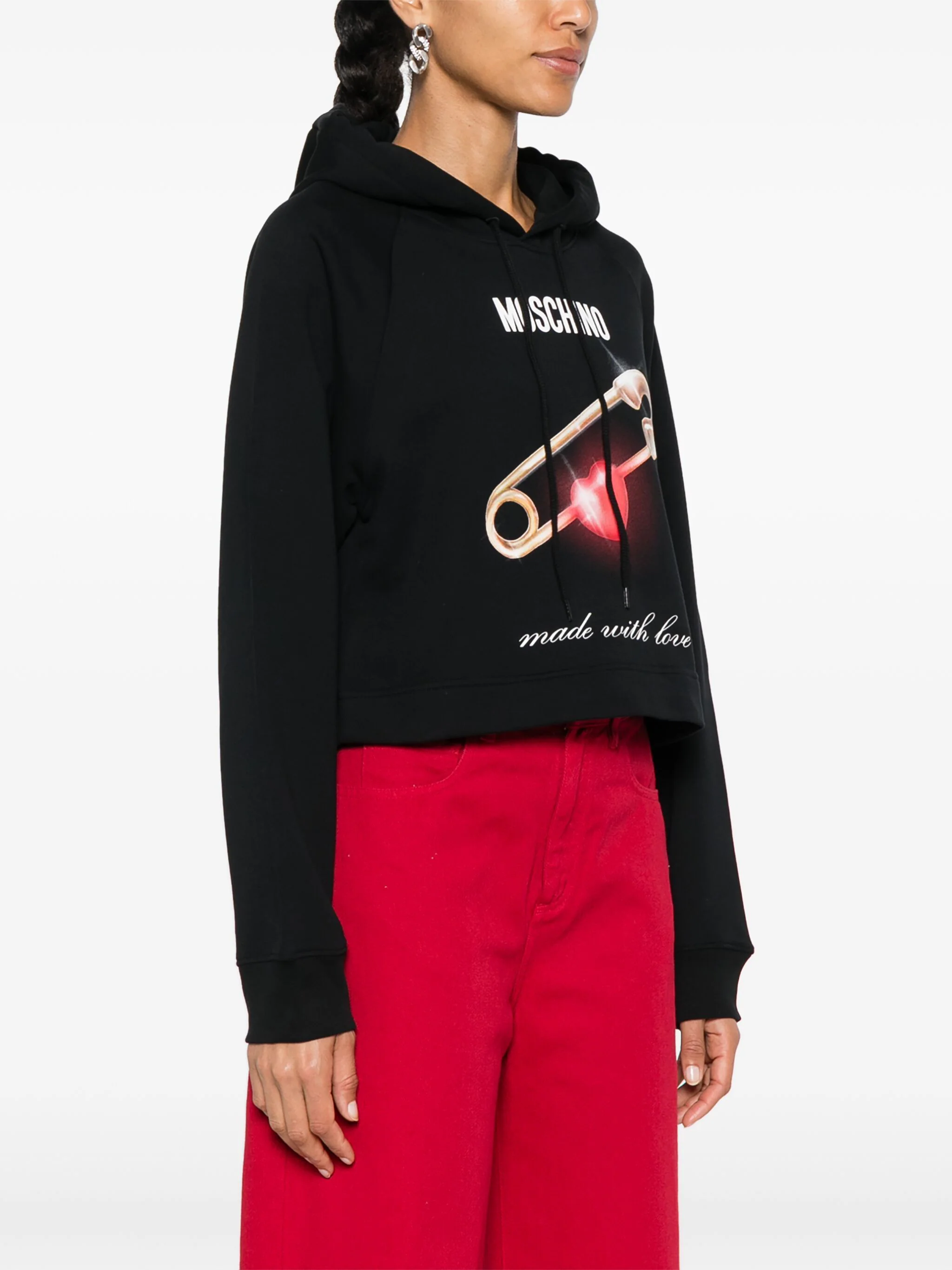 MOSCHINO HOODIE WITH LOGO