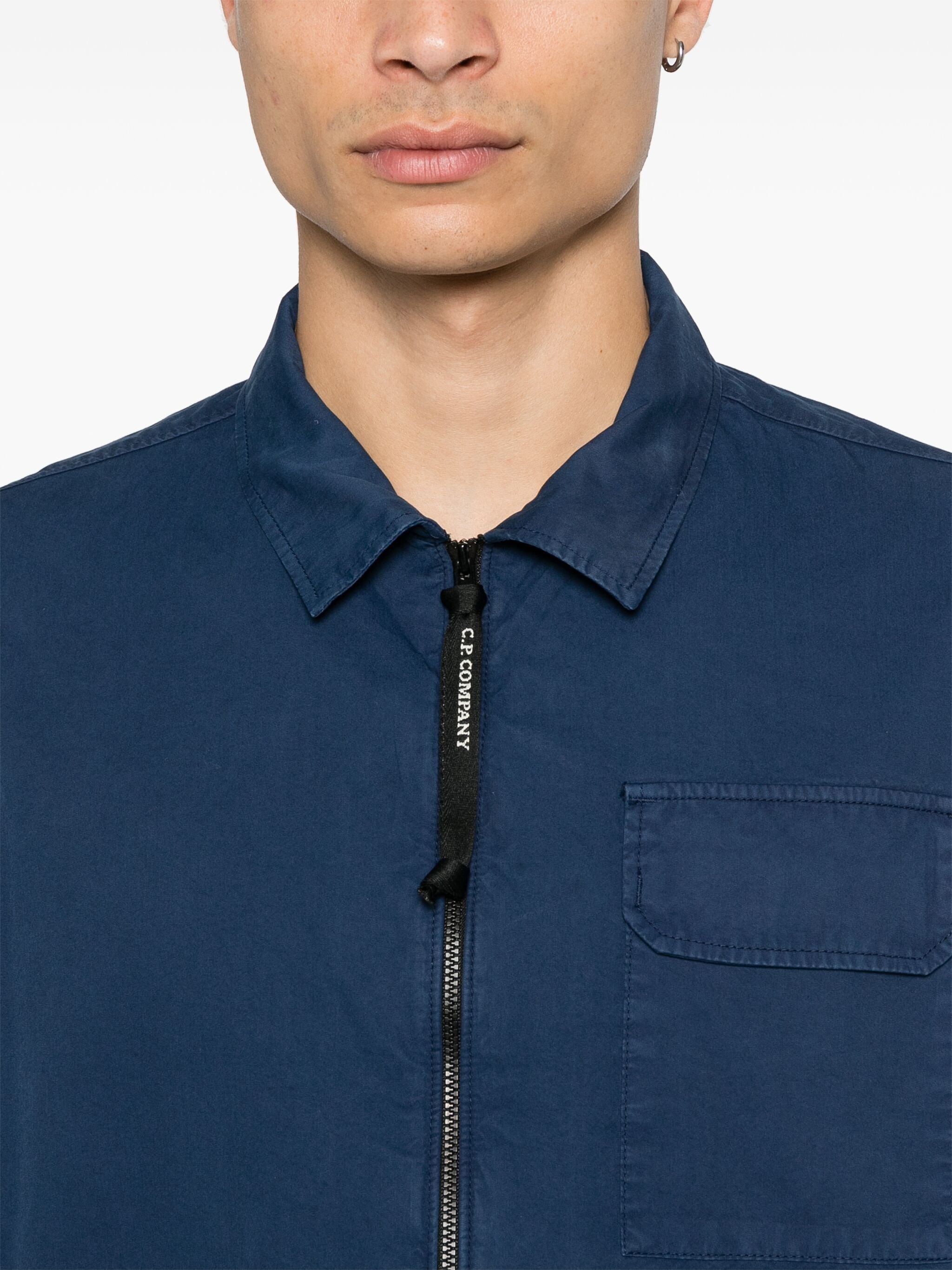 CP COMPANY LENS-EMBELLISHED SHIRT