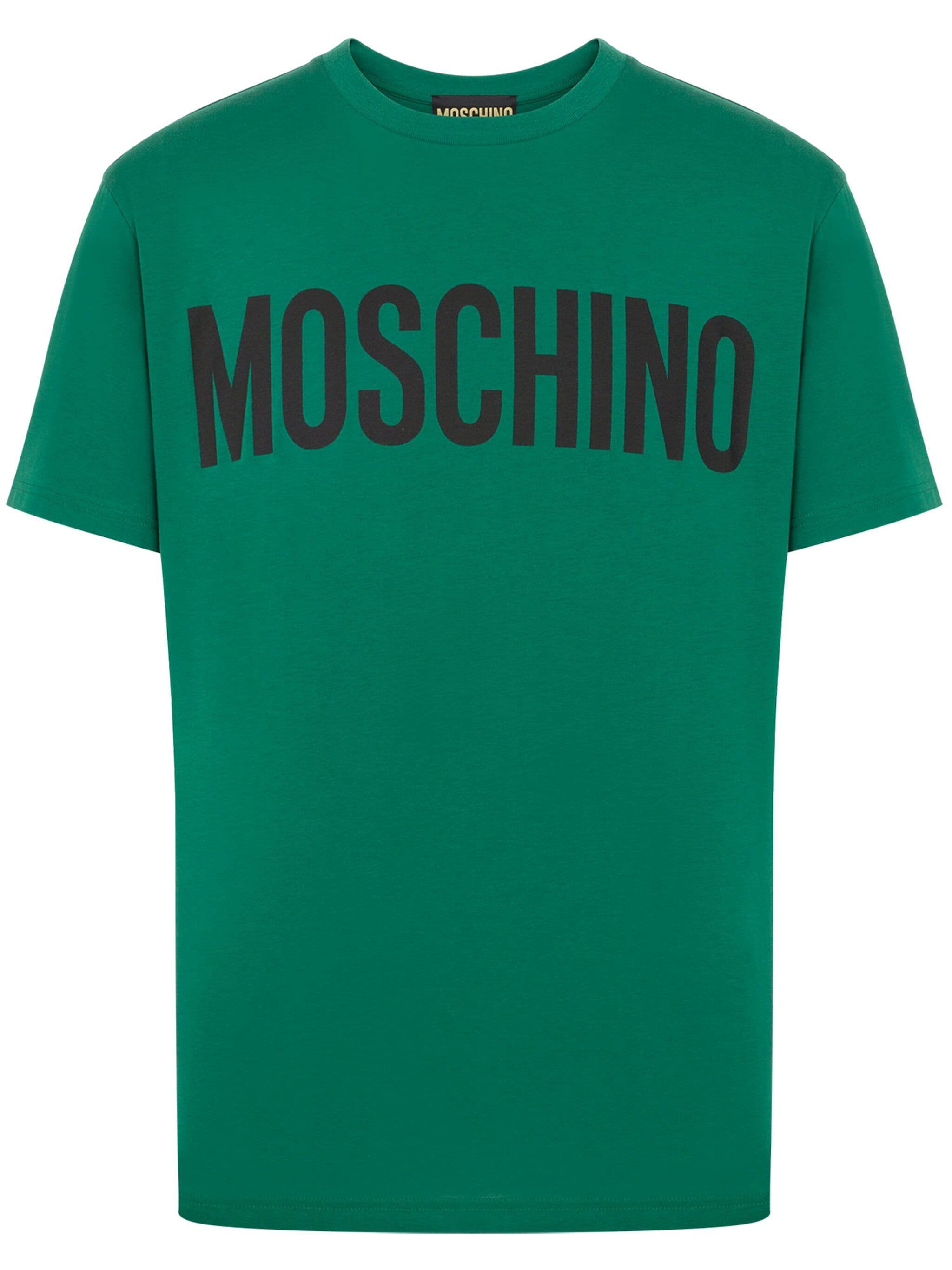 MOSCHINO LOGO-PRINT COTTON T-SHIRT