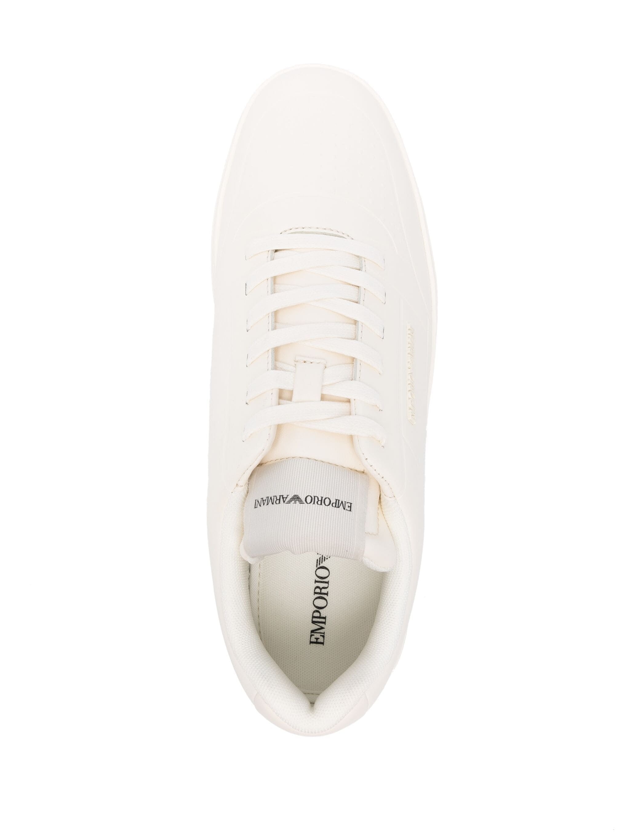 EMPORIO ARMANI EMBOSSED-LOGO SNEAKERS