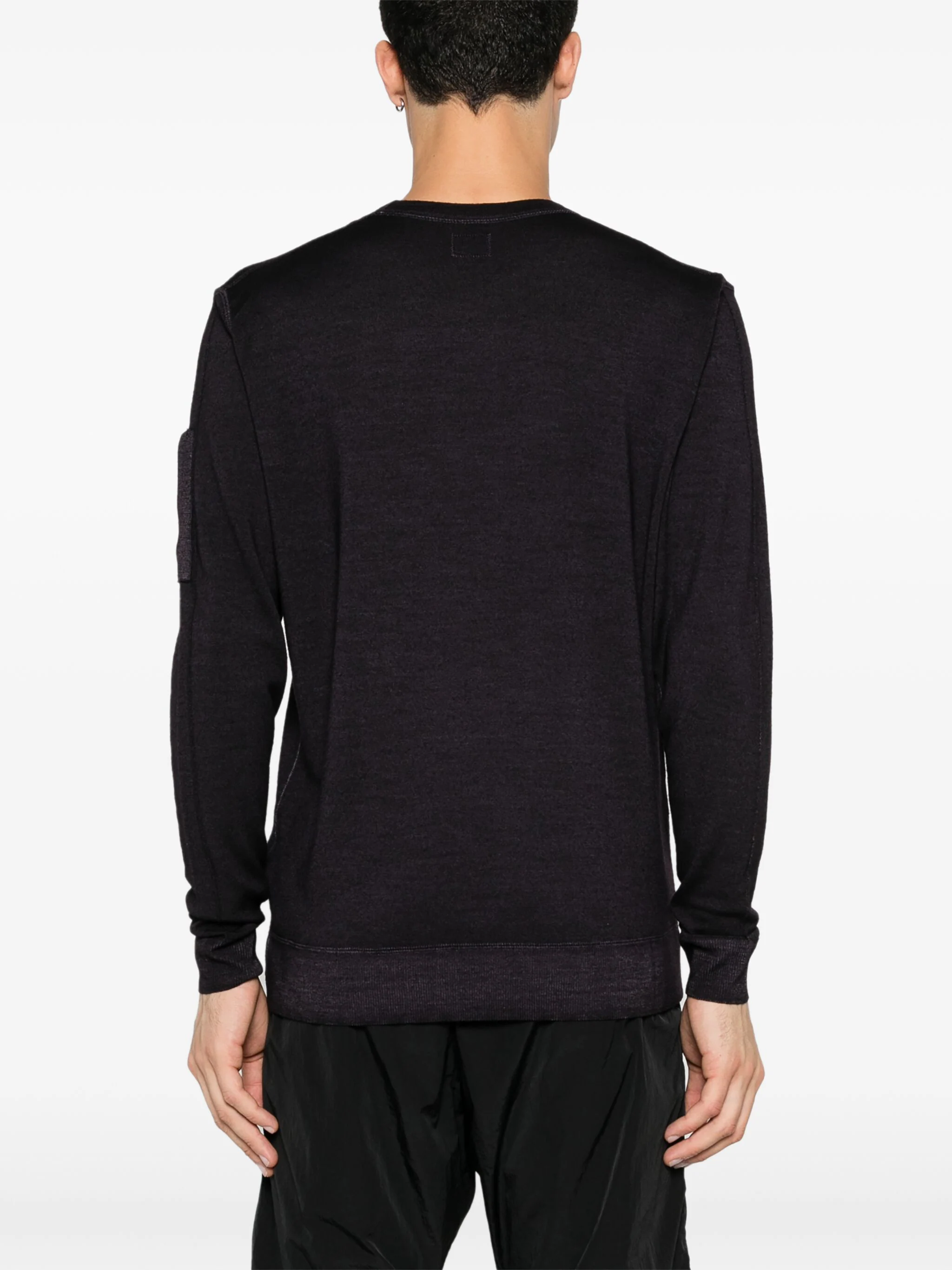 CP COMPANY LENS-EMBELLISHED SWEATER