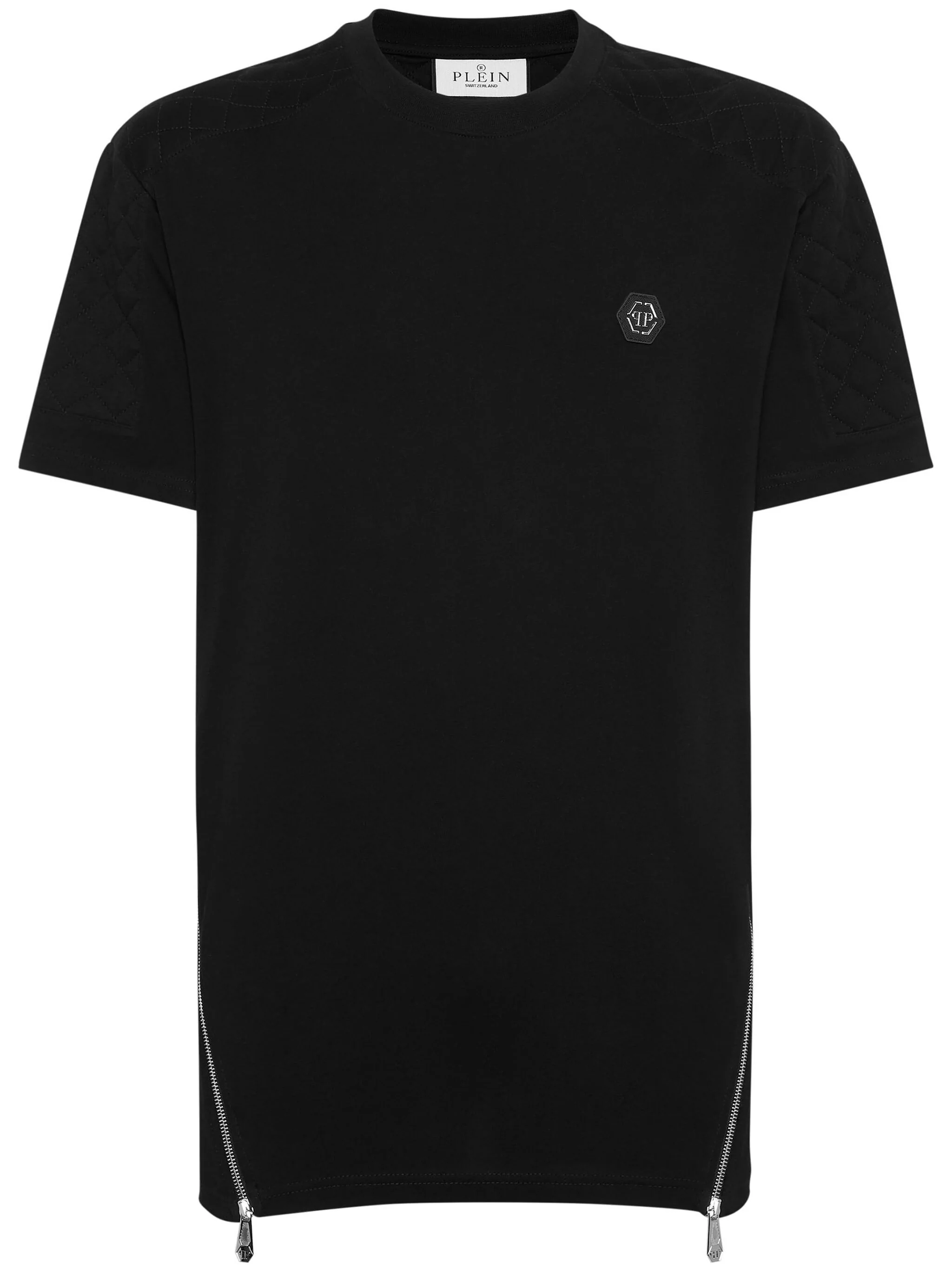 PHILIPP PLEIN ZIPPER DETAIL T-SHIRT